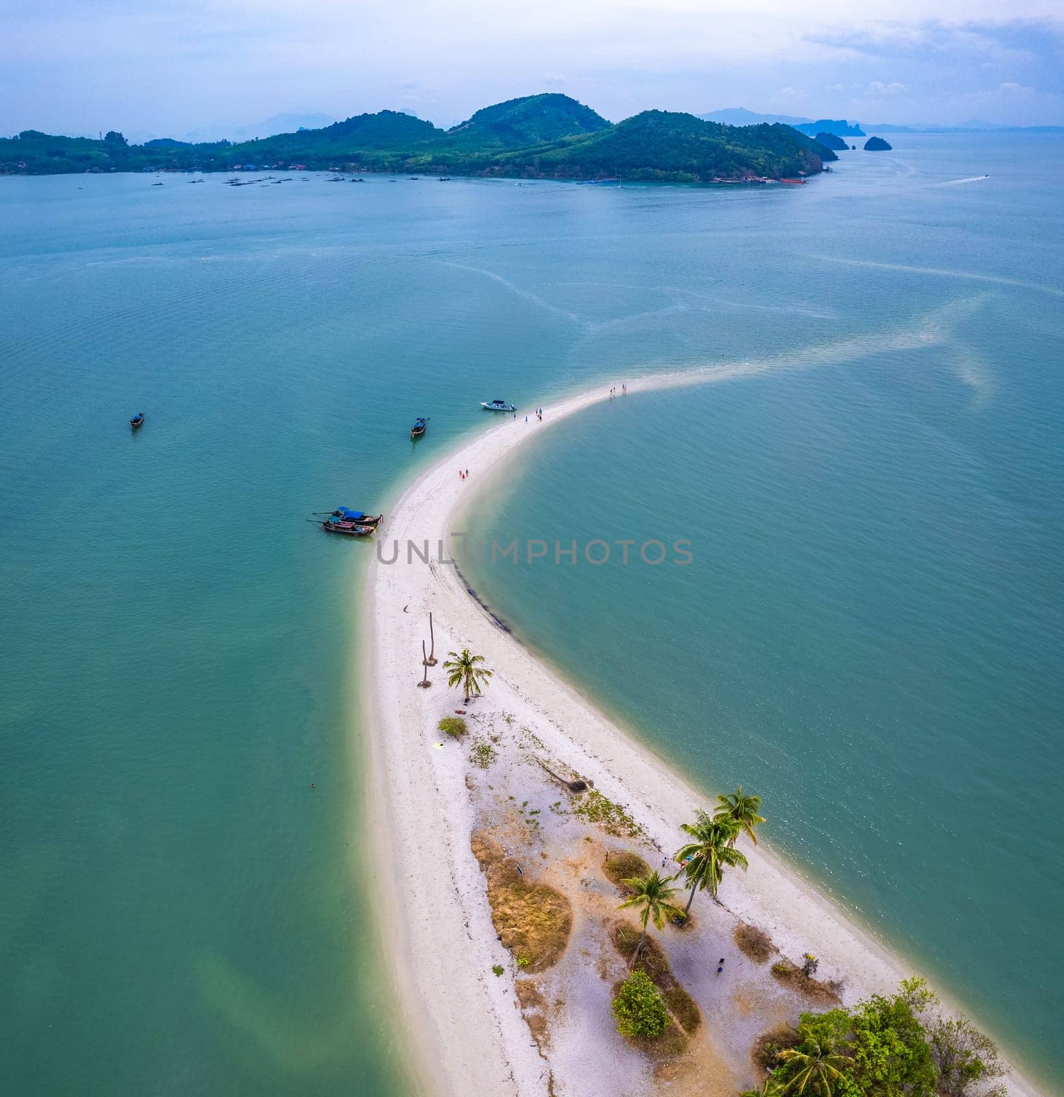 Aerial view of Laem Haad Beach in koh yao yai, Phang Nga, Thailand by worldpitou