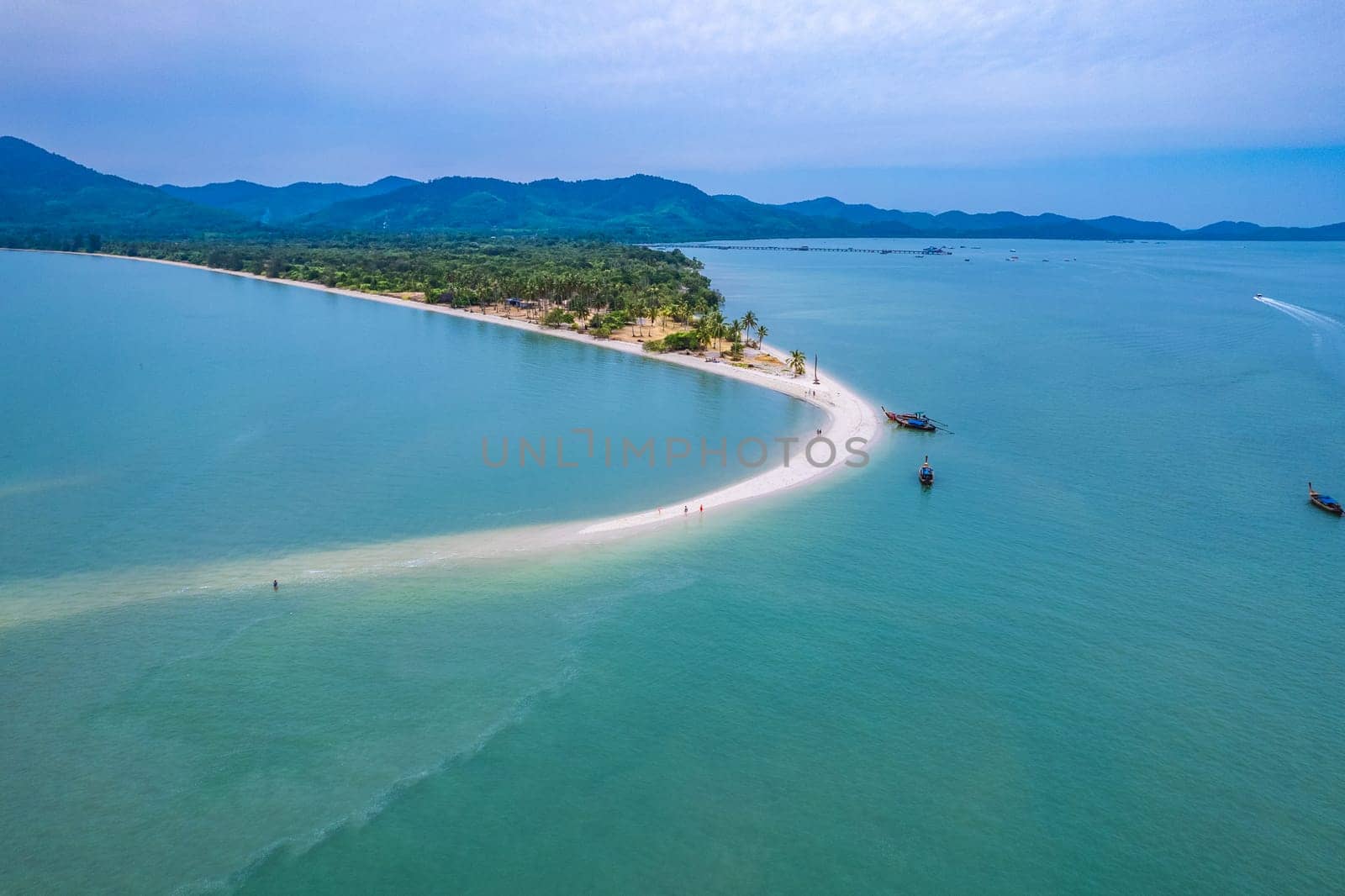 Aerial view of Laem Haad Beach in koh yao yai, Phang Nga, Thailand by worldpitou