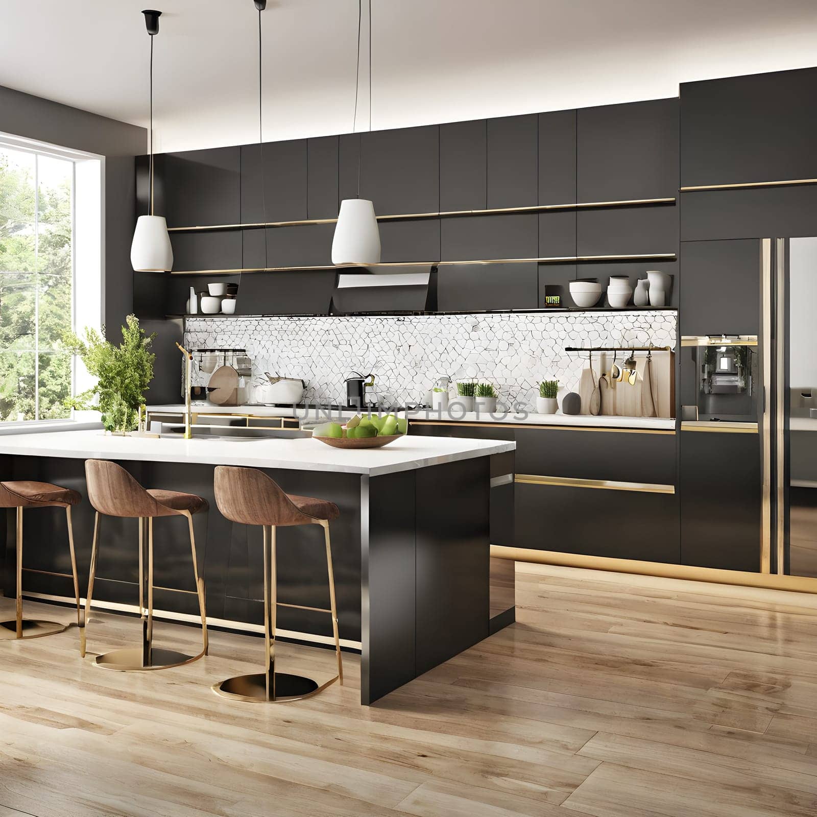 Luxurious Home Living: Stylish Kitchen Interiors