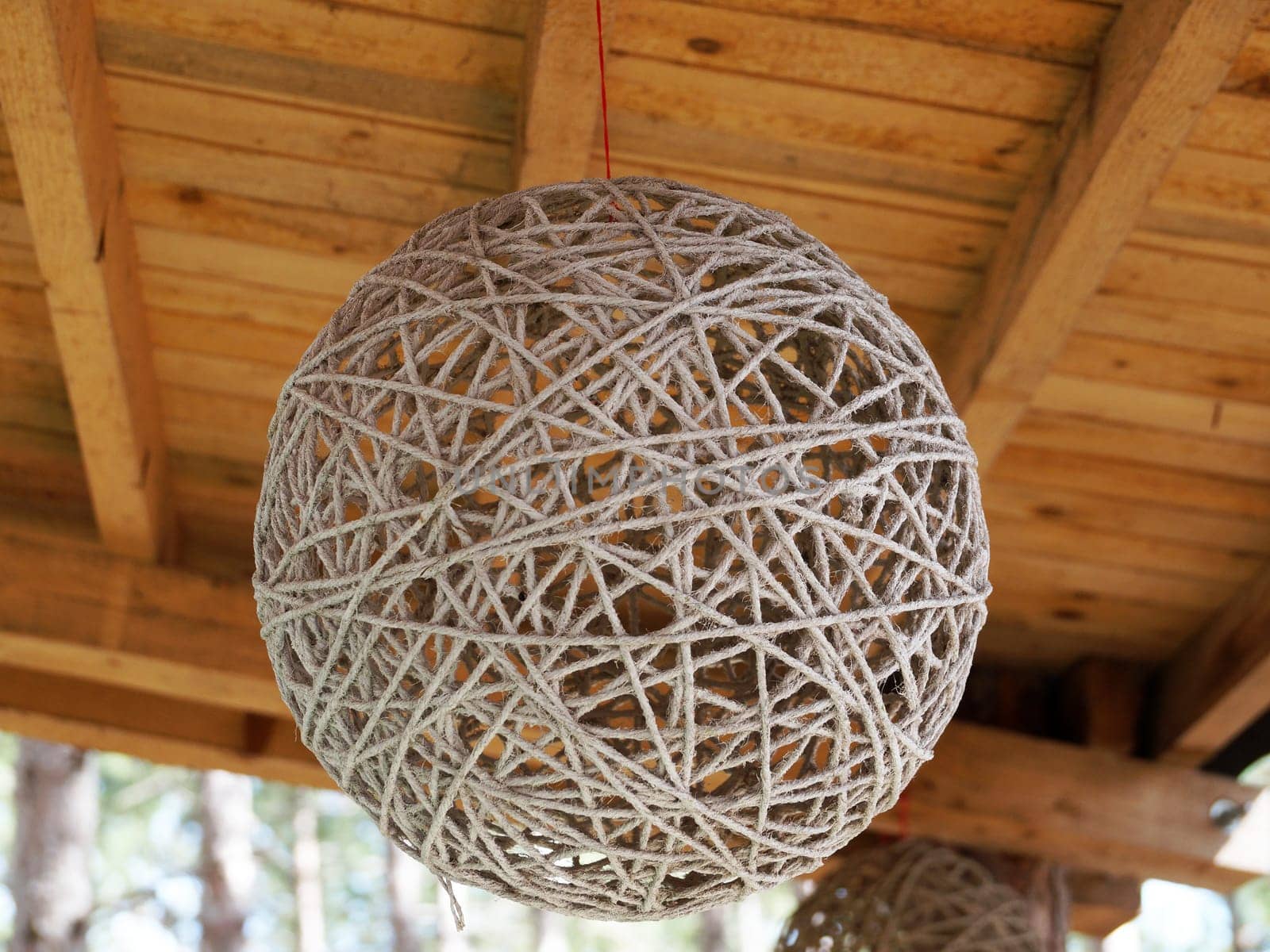 round woven craft rope lampshade for chandelier.