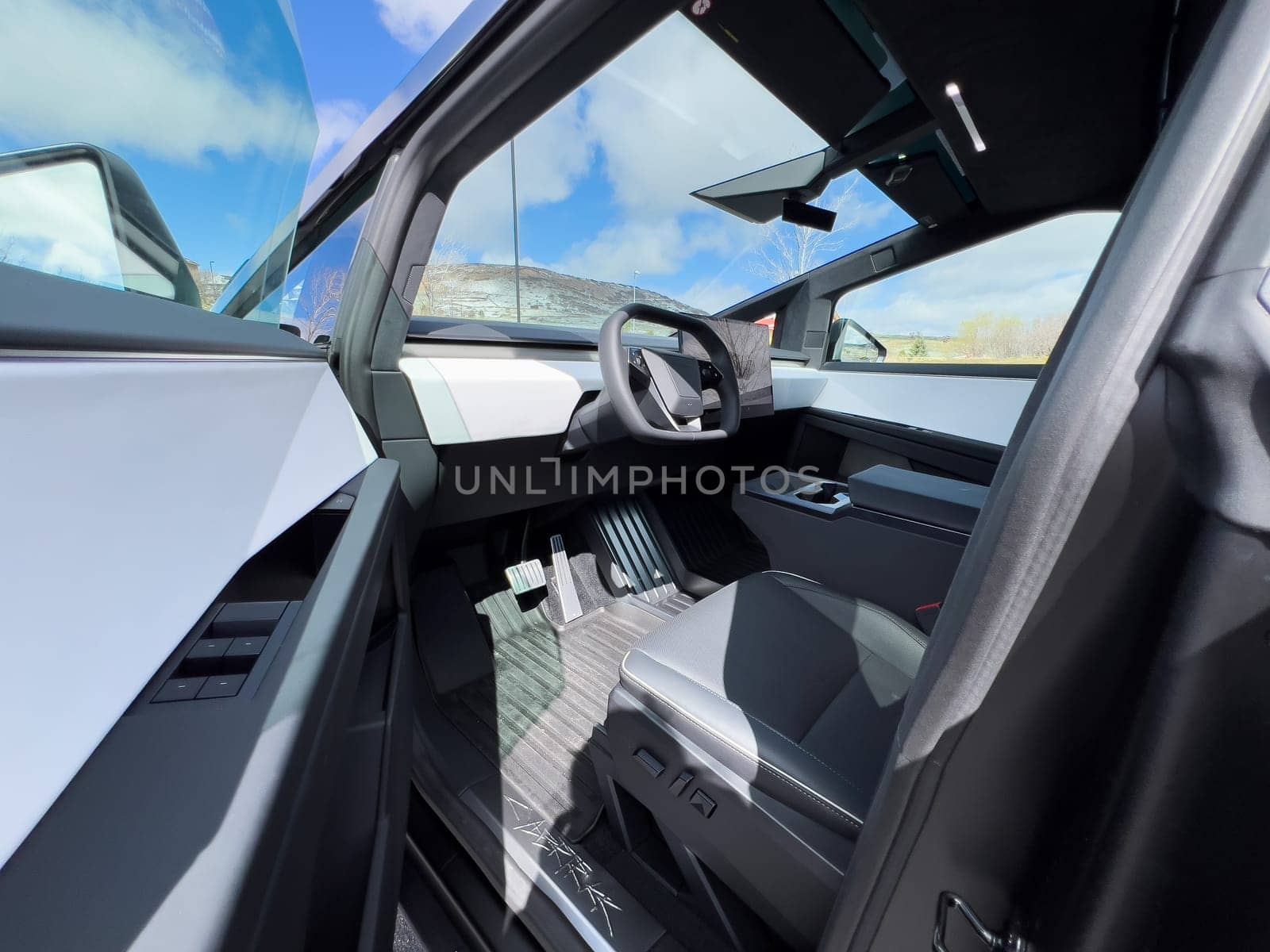 Minimalist Interior Design of the Tesla Cybertruck with Advanced Features by arinahabich