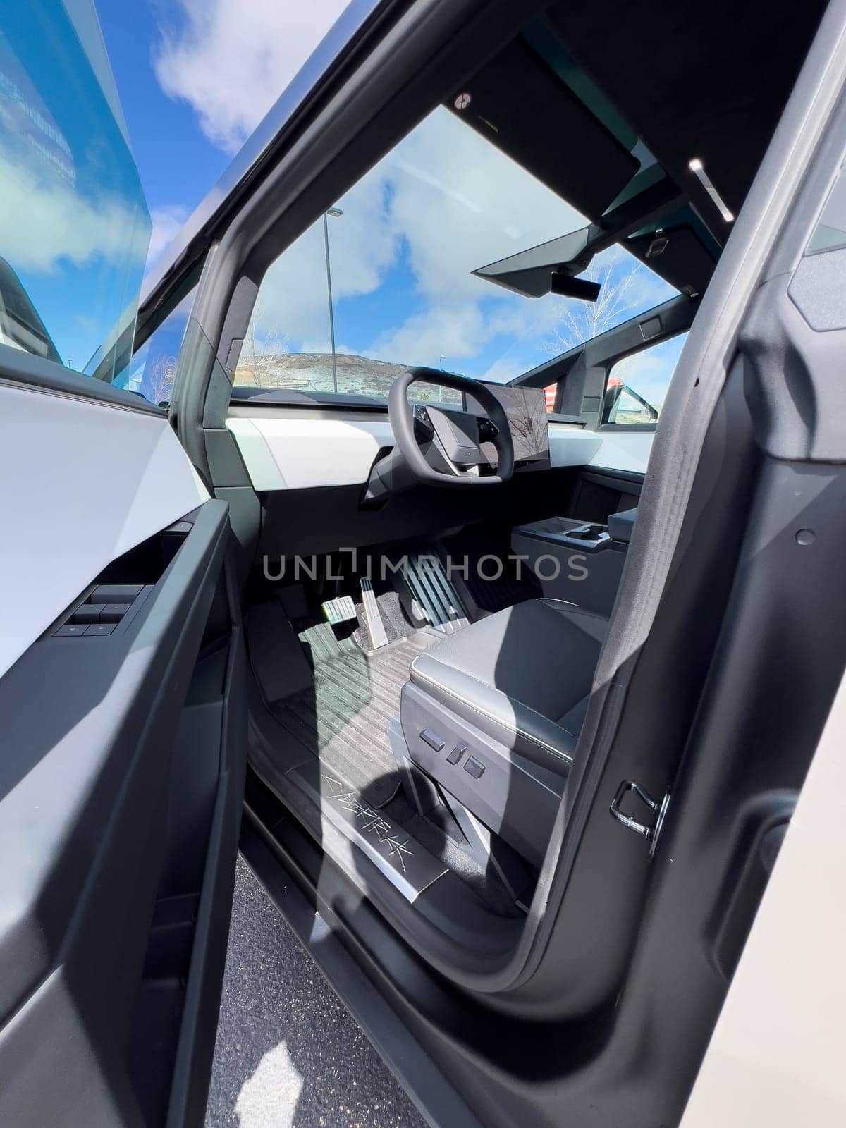 Minimalist Interior Design of the Tesla Cybertruck with Advanced Features by arinahabich