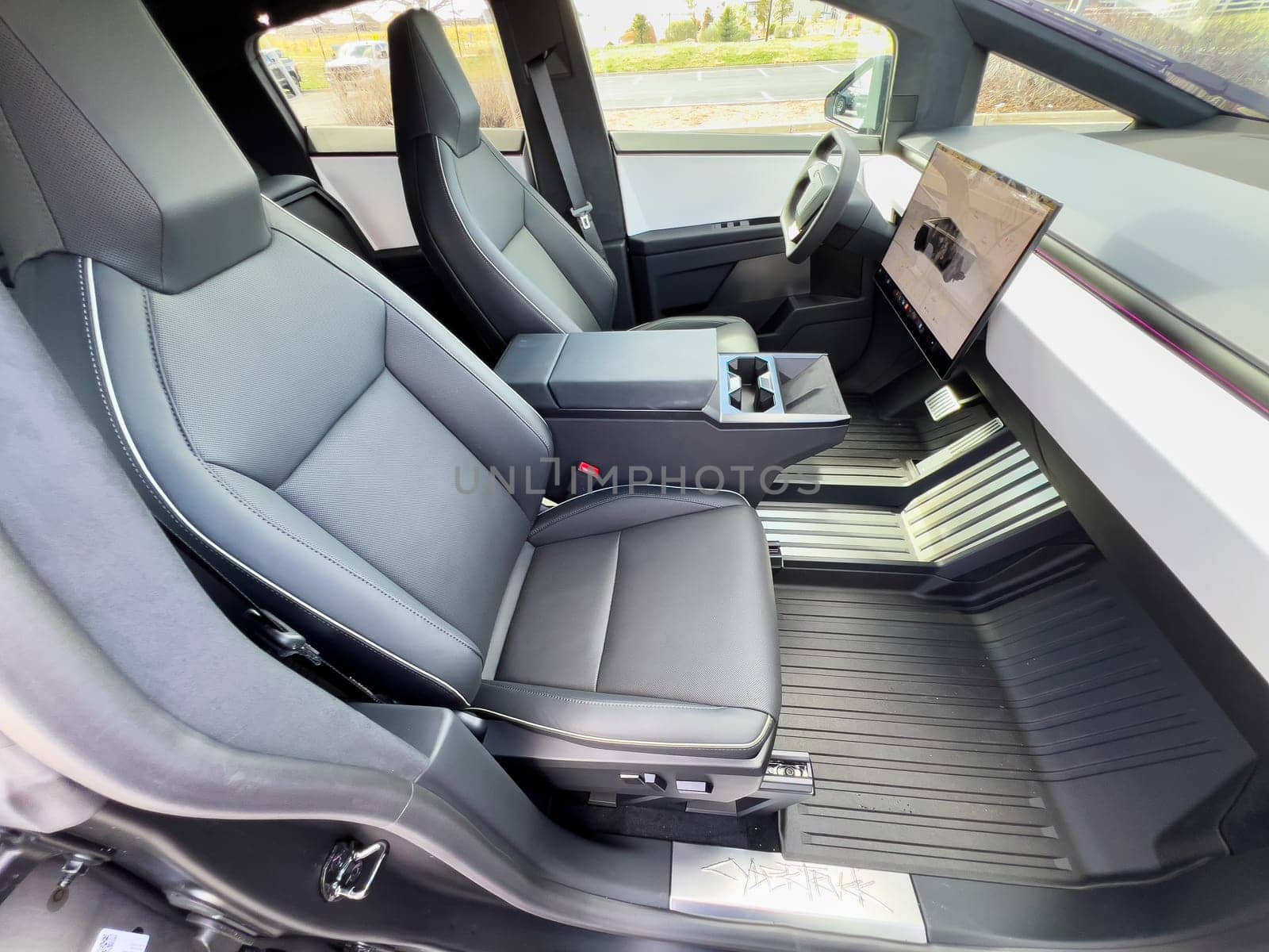 Minimalist Interior Design of the Tesla Cybertruck with Advanced Features by arinahabich