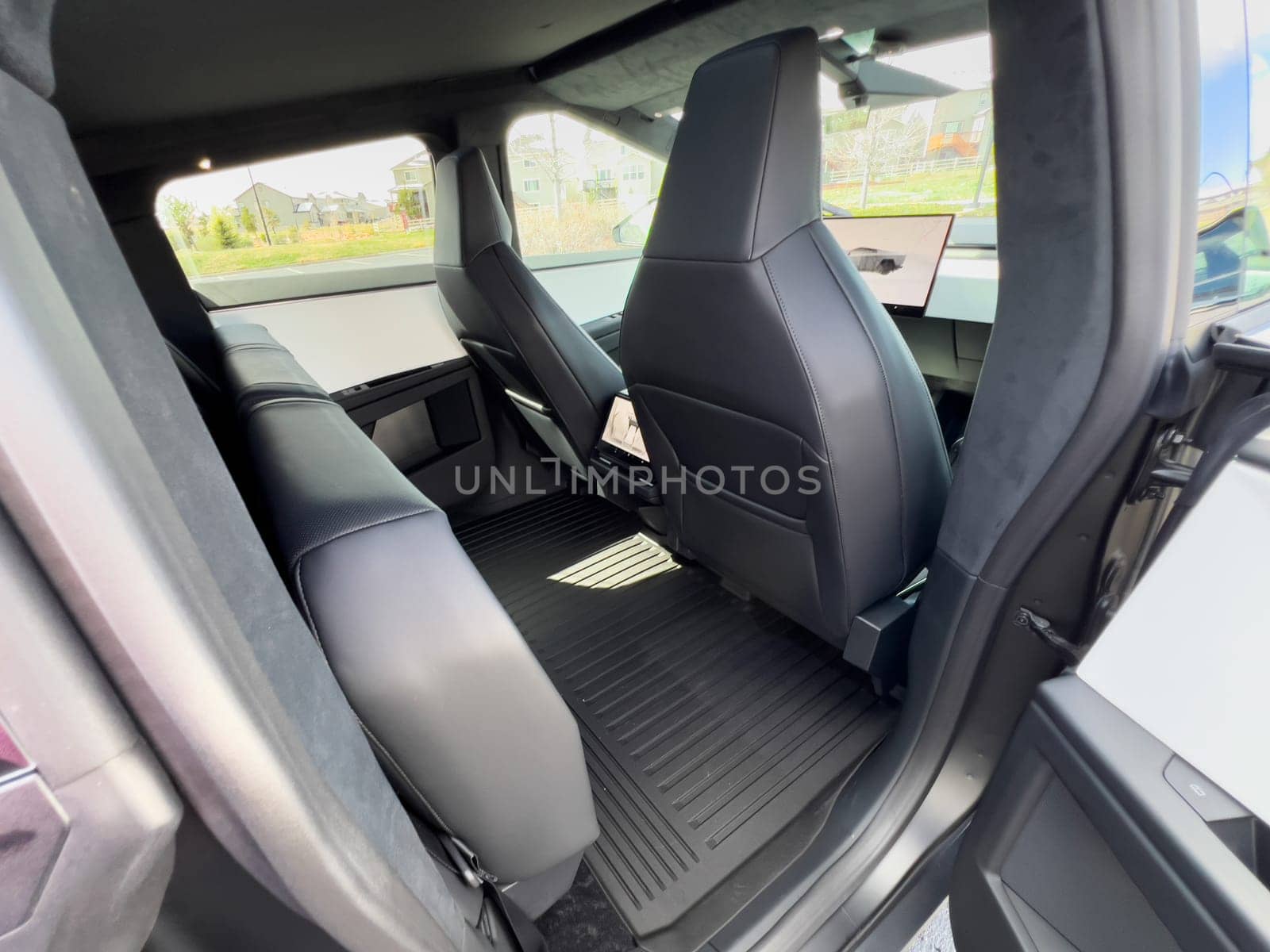 Inside the Tesla Cybertruck: A Glimpse of the Spacious Rear Cabin by arinahabich