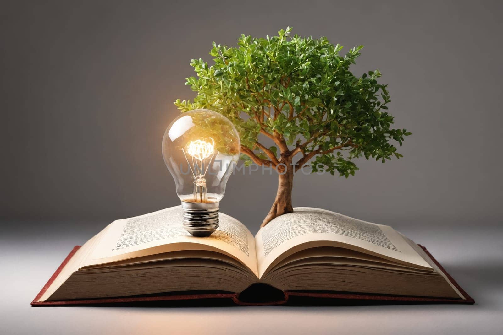 Growth of Ideas: A Sapling and Lightbulb in Symphonic Harmony by Andre1ns