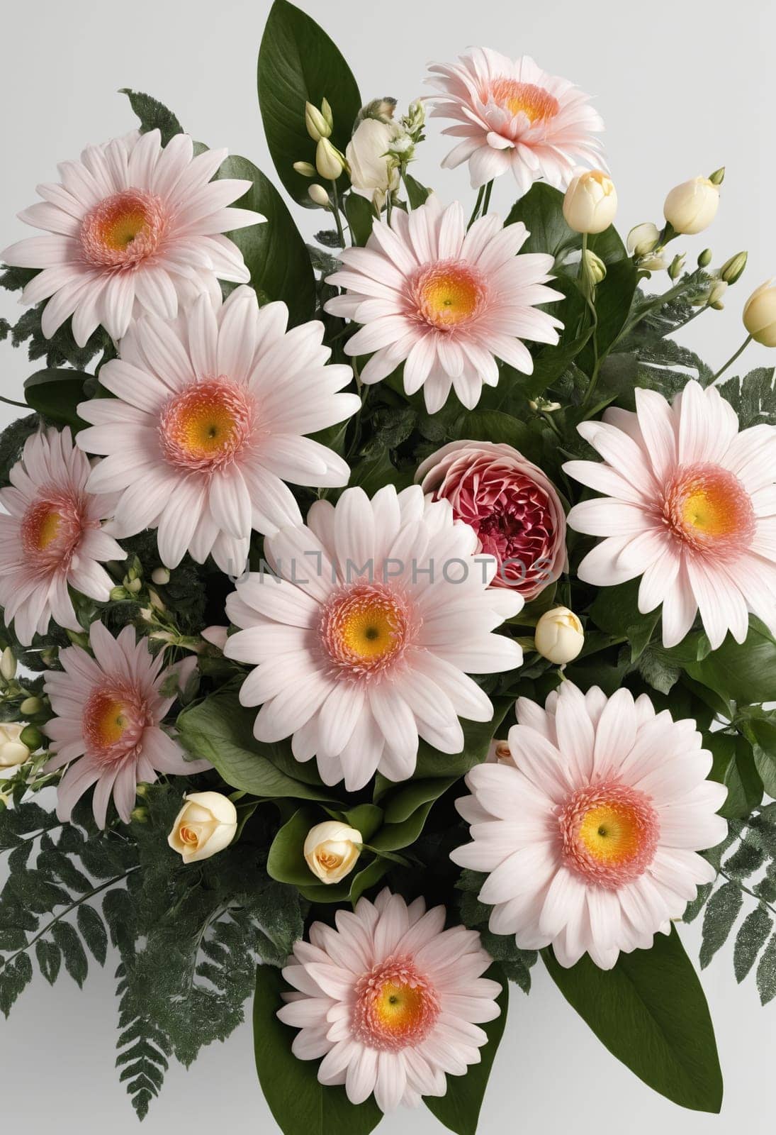 Bouquet of roses, daisies and gerberas by Andre1ns