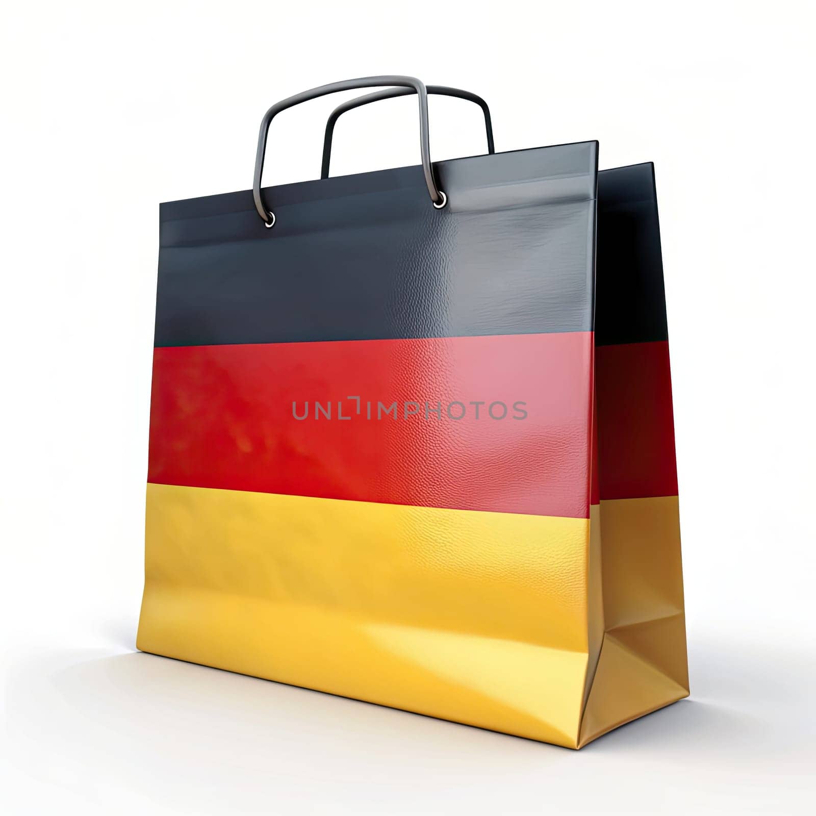 Shop with German Pride: GERMANY Flag Tote Bag on Clean White Background by Andrii_Ko