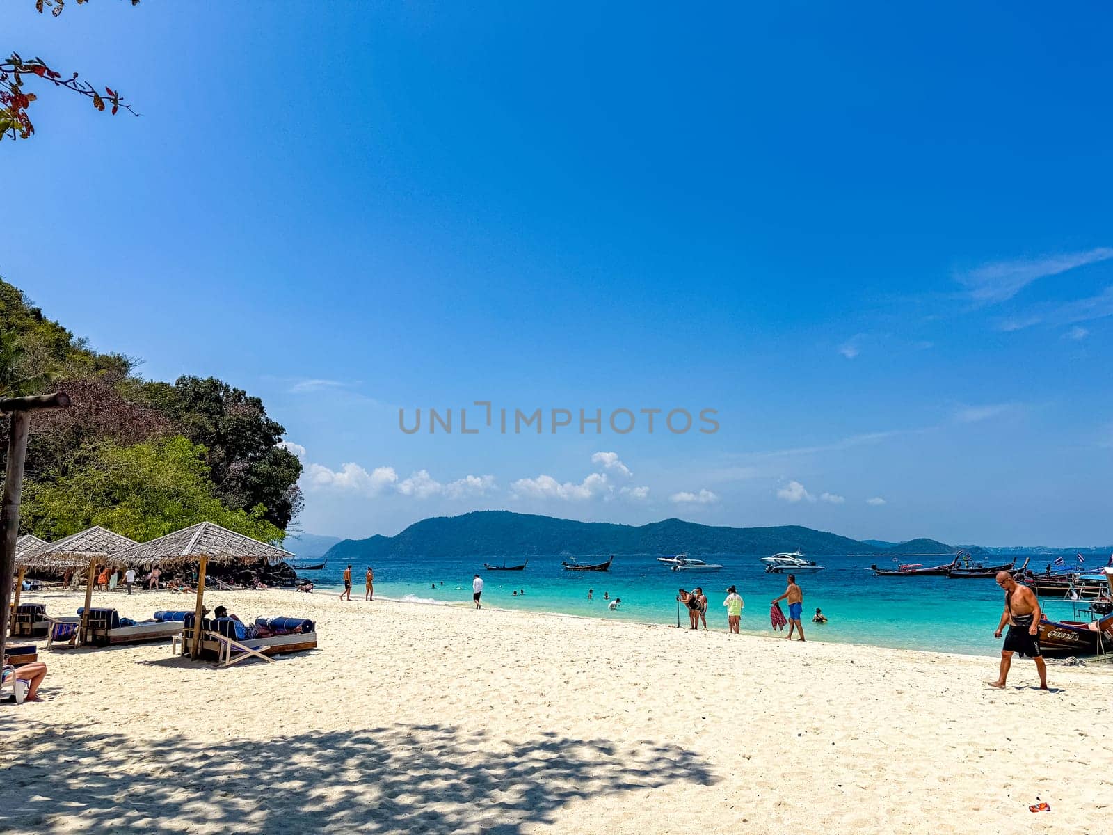 Aerial view of Coral island or Koh hey in Phuket, Thailand by worldpitou