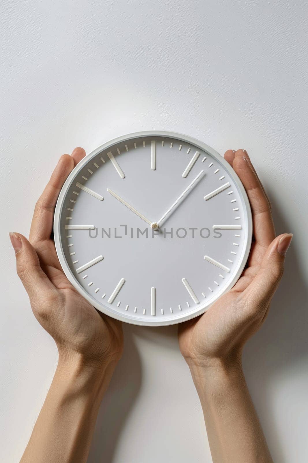 hands holding clock. ai generated by Desperada