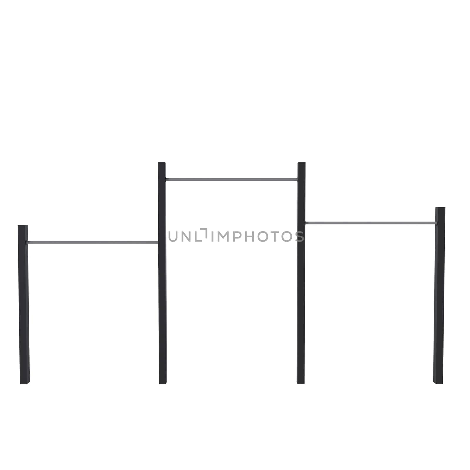 Gym Equipment isolated on white background. High quality 3d illustration