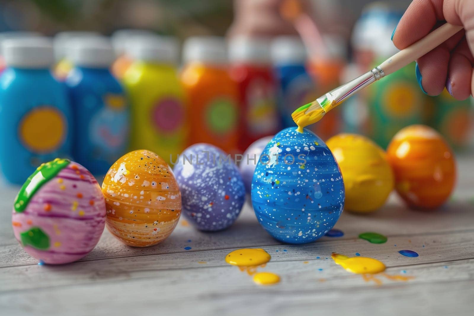 easter eggs day, DIY craft kit for painted eggs on Sun, Mar 31, 2024. by Manastrong