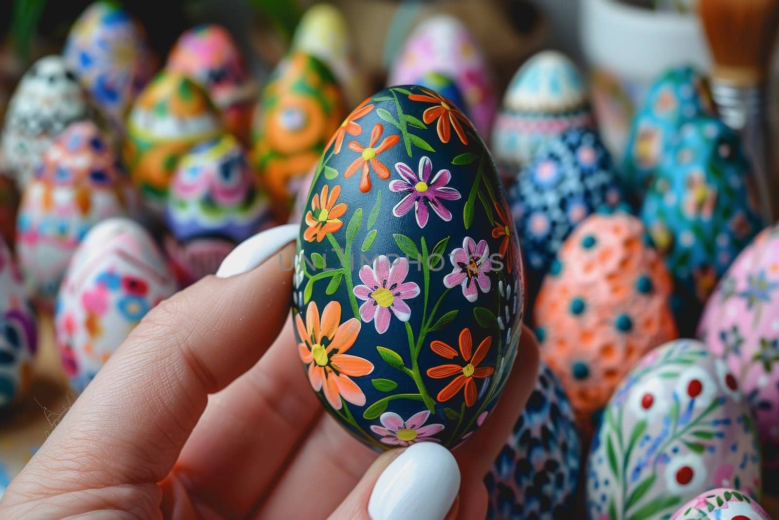 easter eggs day, DIY craft kit for painted eggs on Sun, Mar 31, 2024. by Manastrong