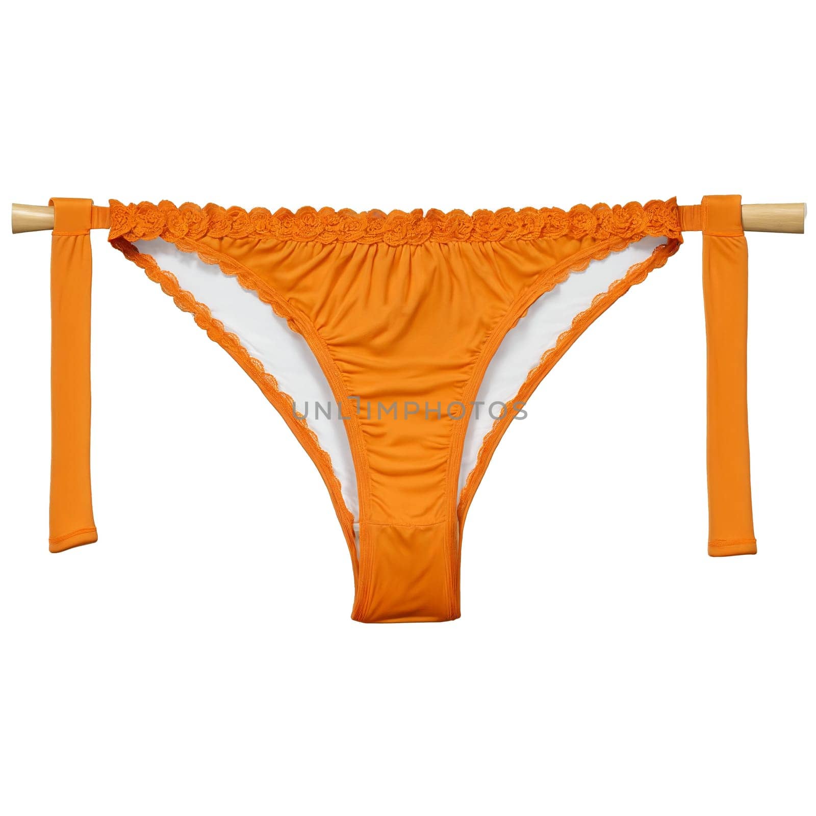 Orange Cotton Underwear A pair of orange cotton women s underwear with a bold by panophotograph
