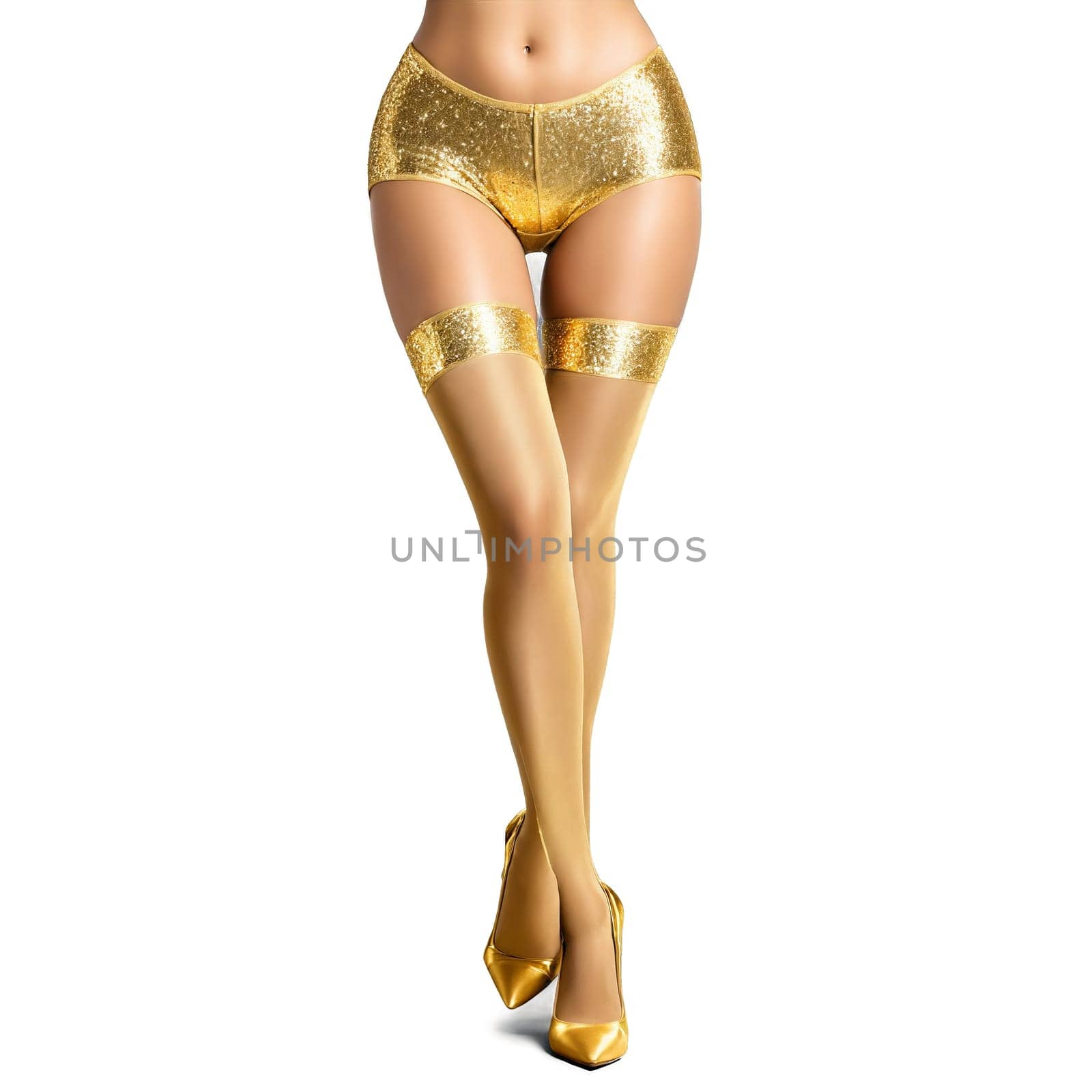 woman stockings isolated on transparent background