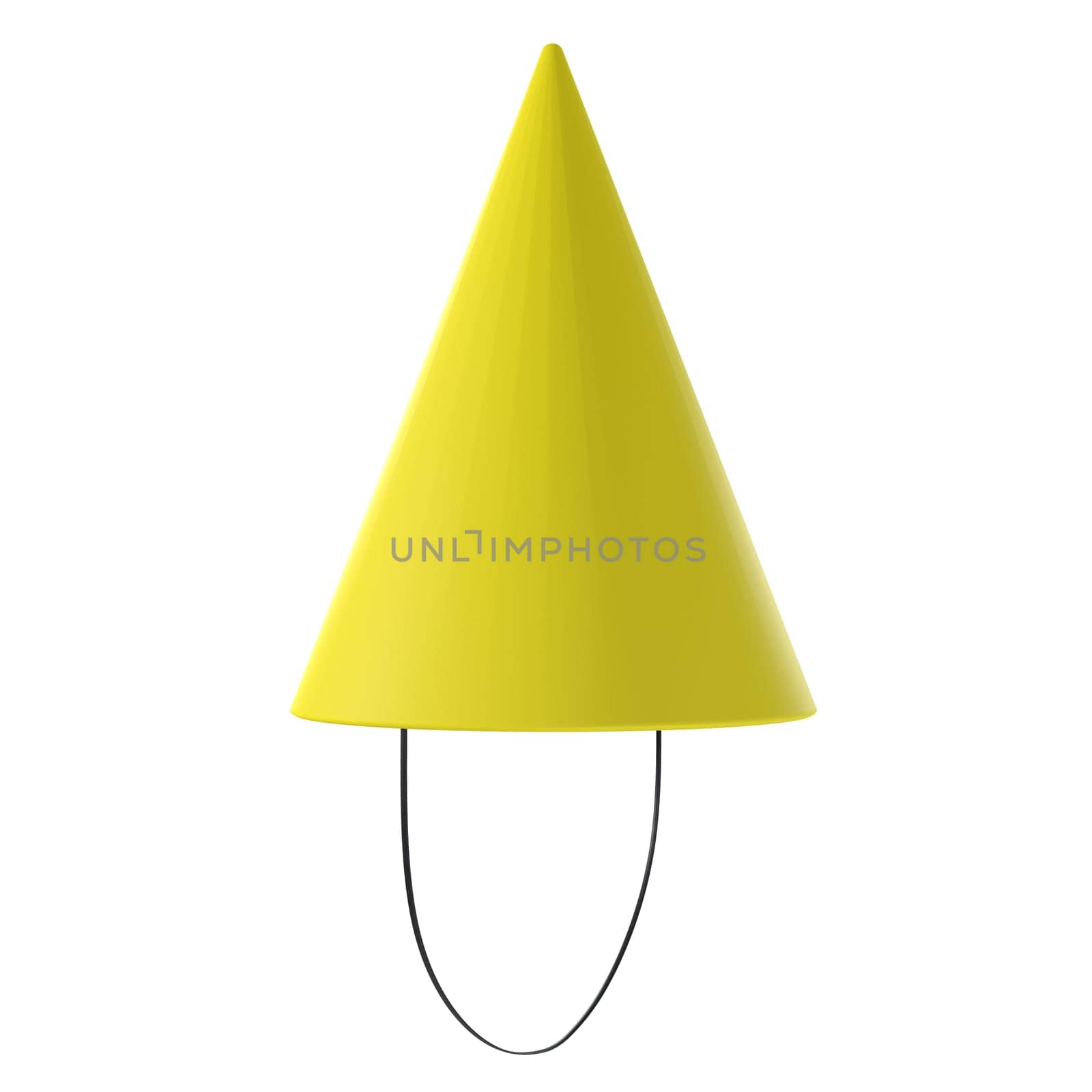 Party Hat isolated on white background. High quality 3d illustration