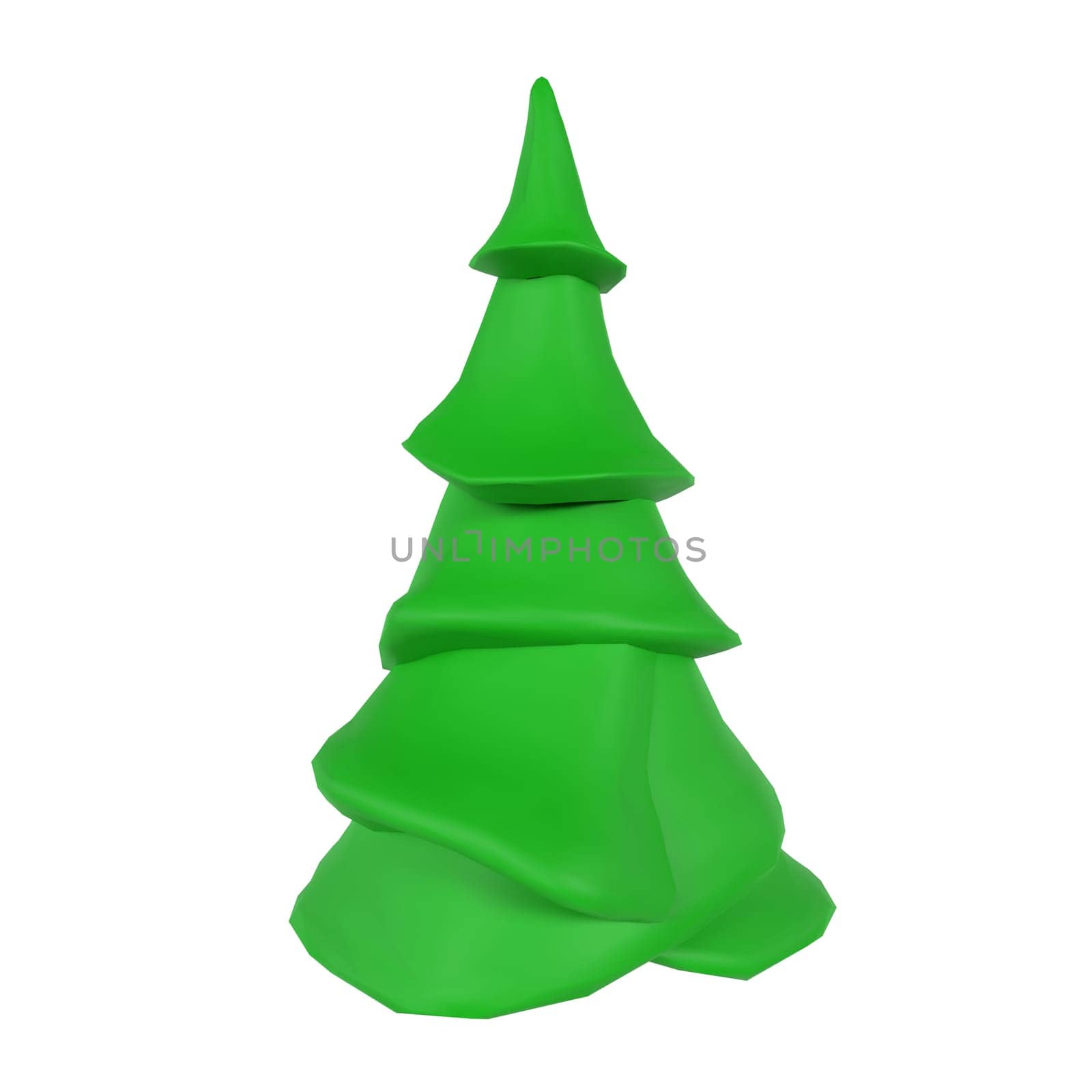Tree isolated on white background. High quality 3d illustration