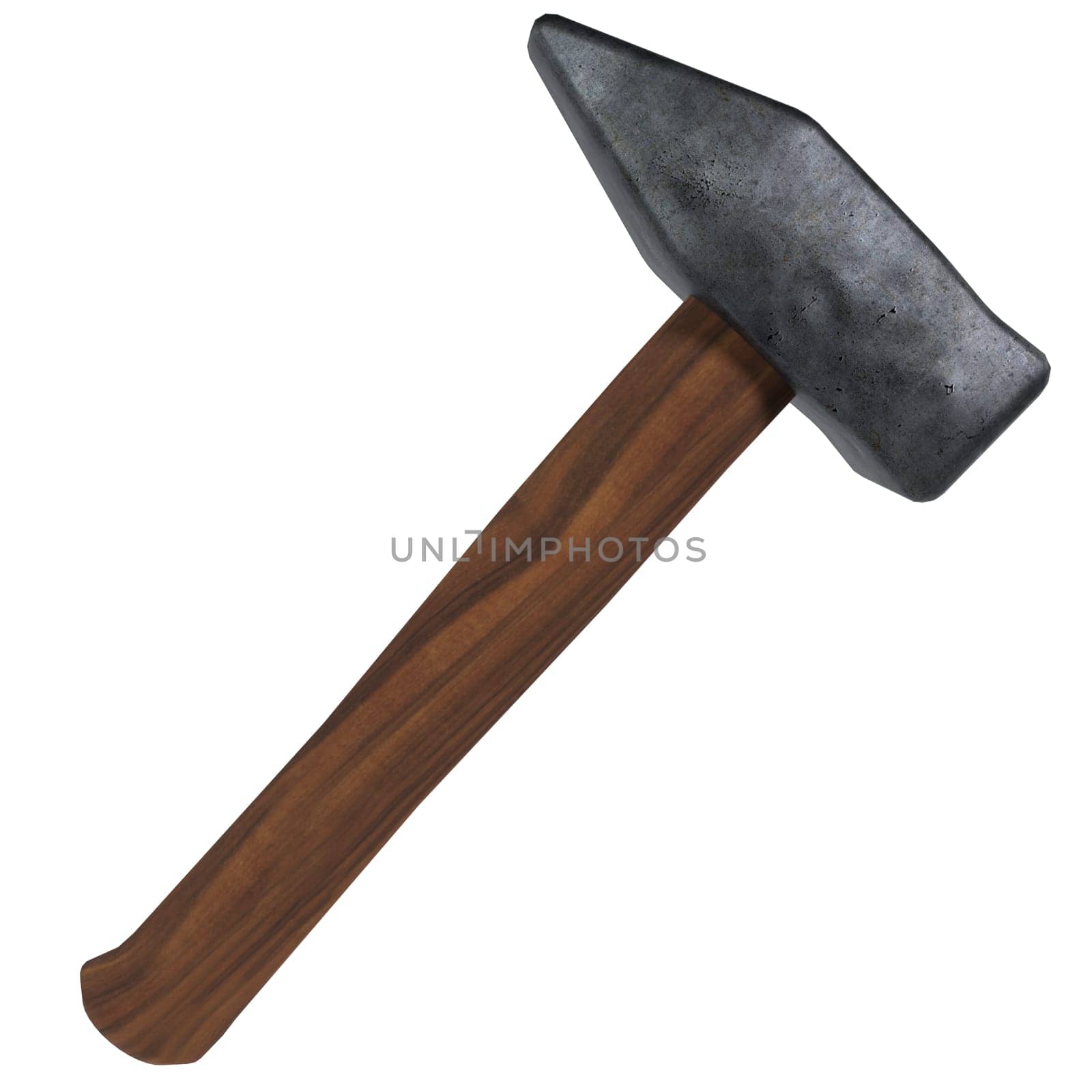 Hammer isolated on white background. High quality 3d illustration
