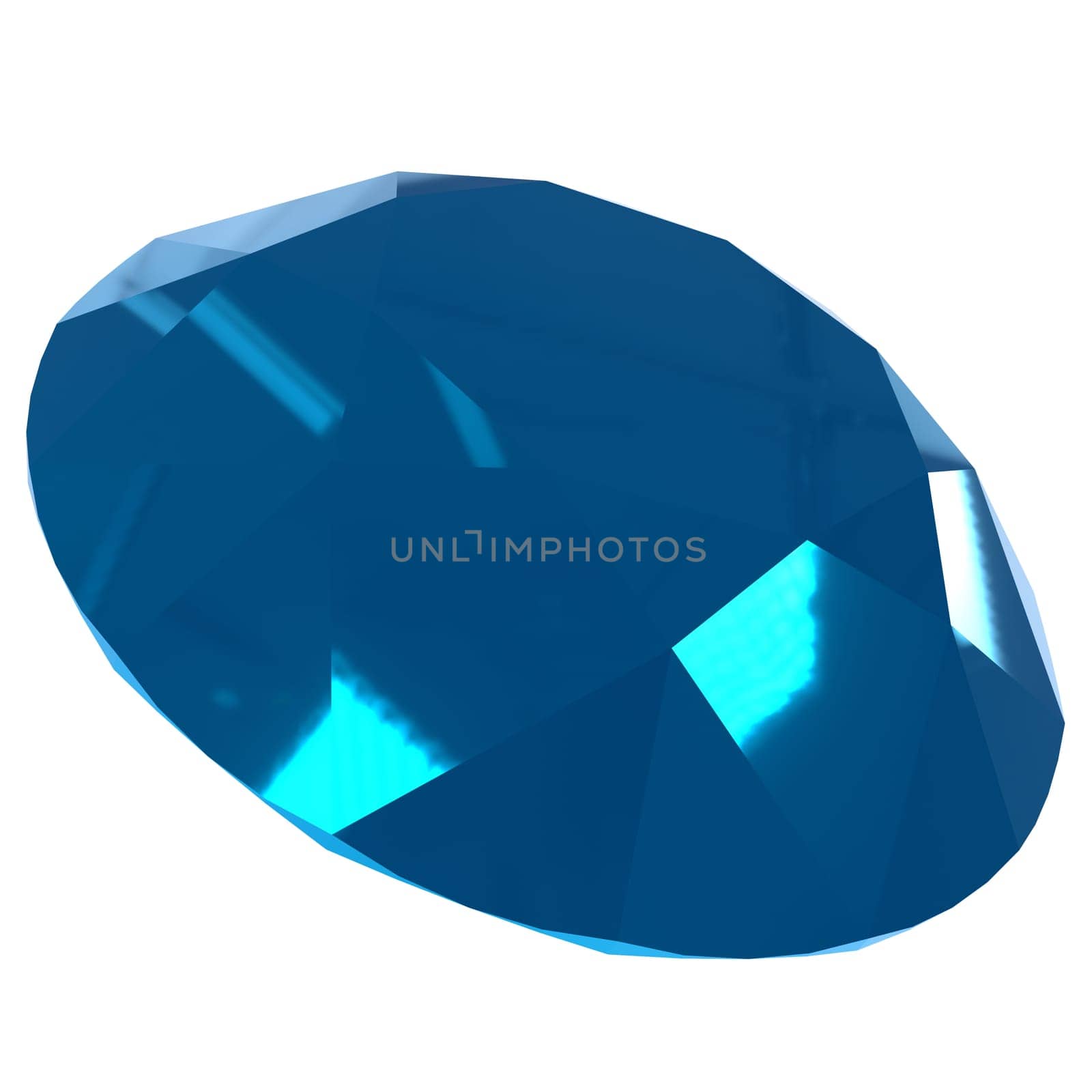 Diamond isolated on white background. High quality 3d illustration