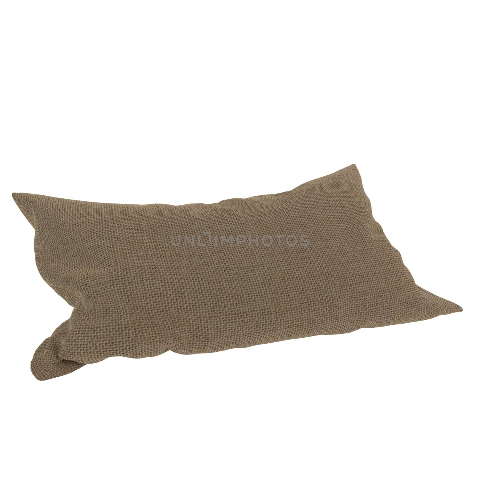 Pillow isolated on white background. High quality 3d illustration