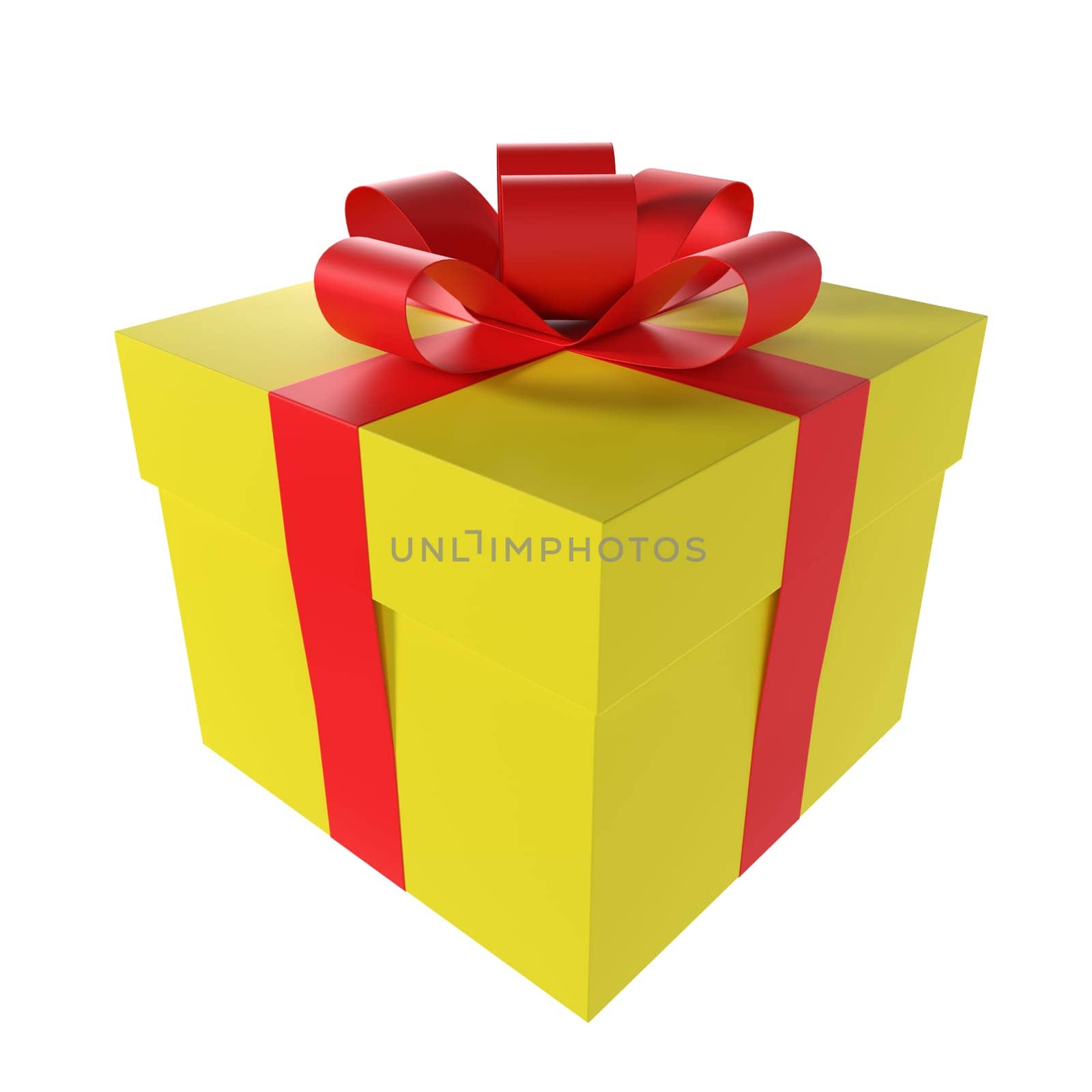Gift Box isolated on white background. High quality 3d illustration