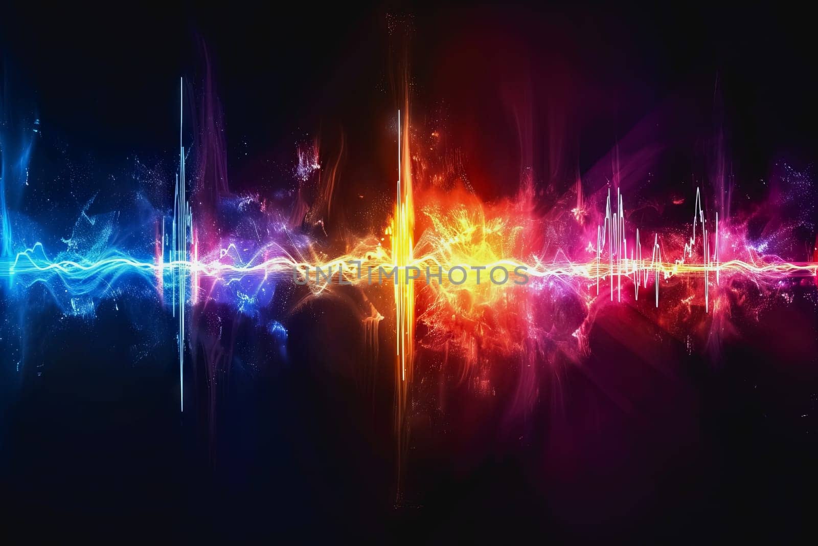 digital matrix data waveform on music dynamic wave abstract concept