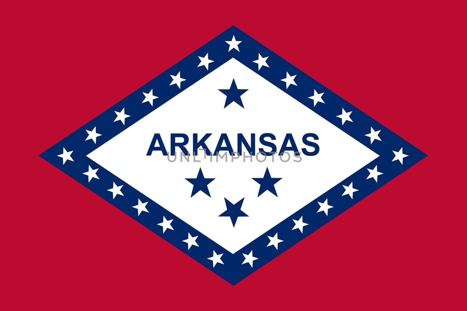An Arkansas State Flag background illustration