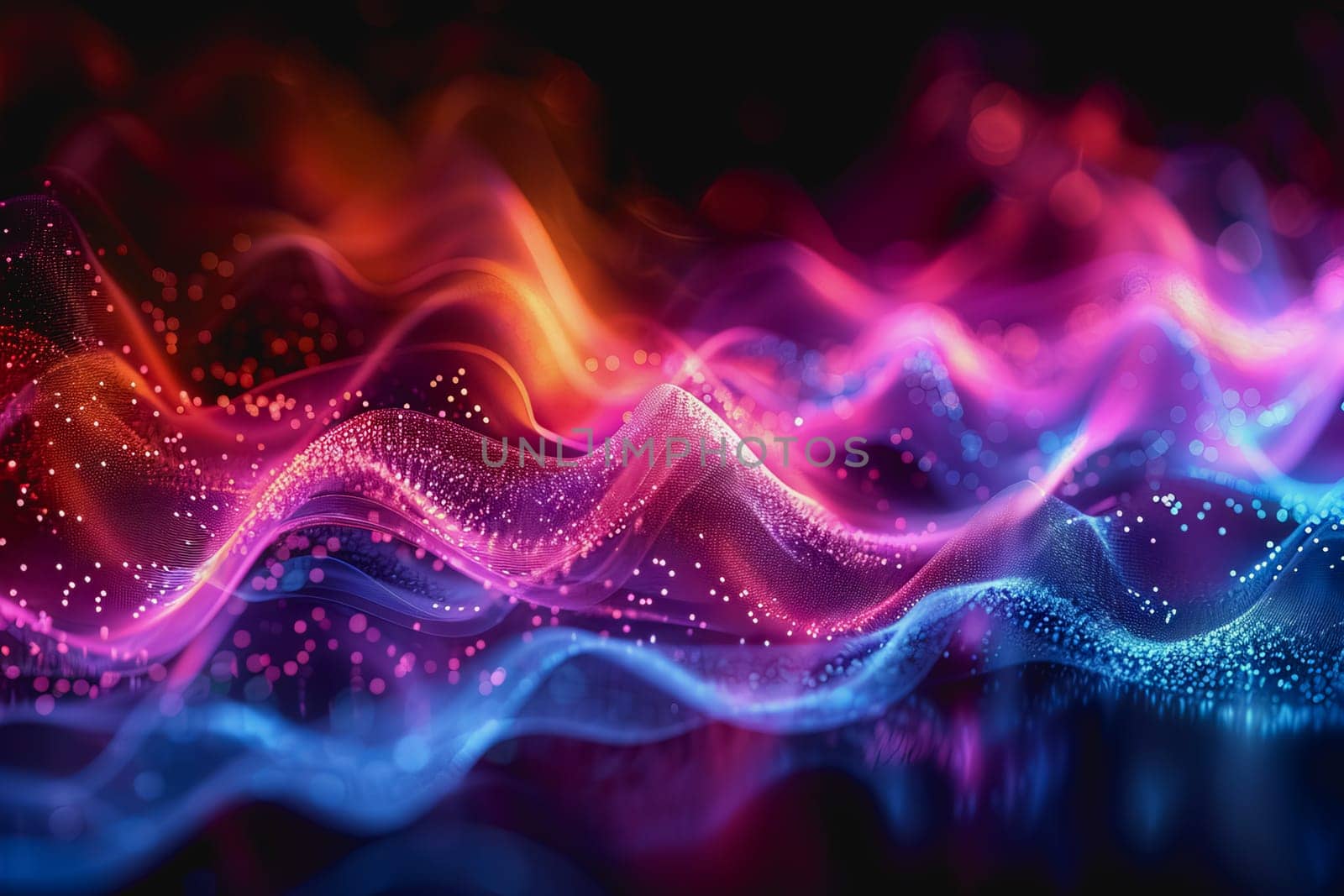 digital matrix data waveform on music dynamic wave abstract concept