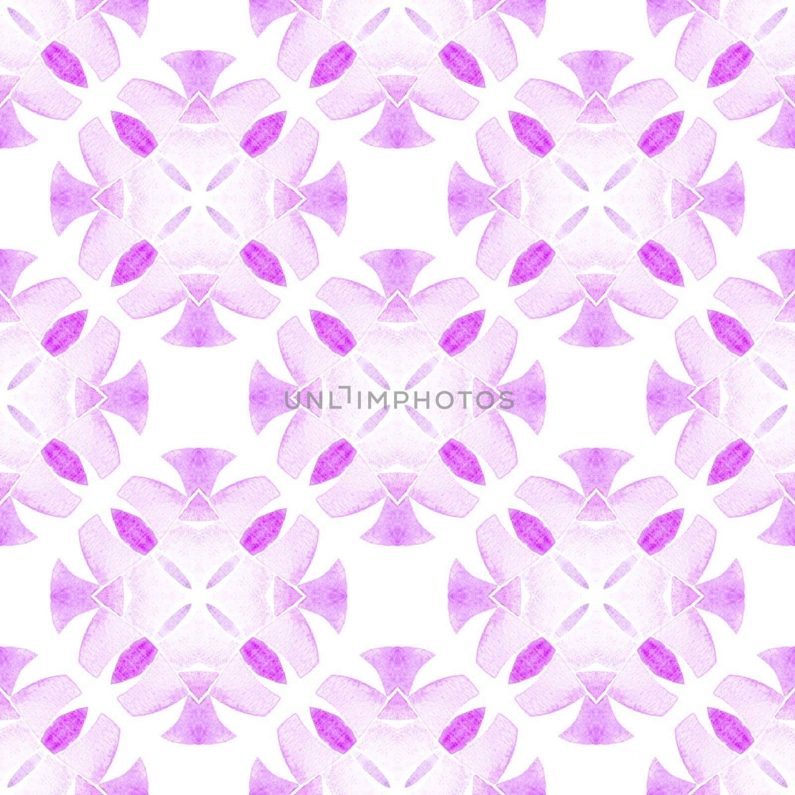 Summer exotic seamless border. Purple amusing boho chic summer design. Exotic seamless pattern. Textile ready worthy print, swimwear fabric, wallpaper, wrapping.