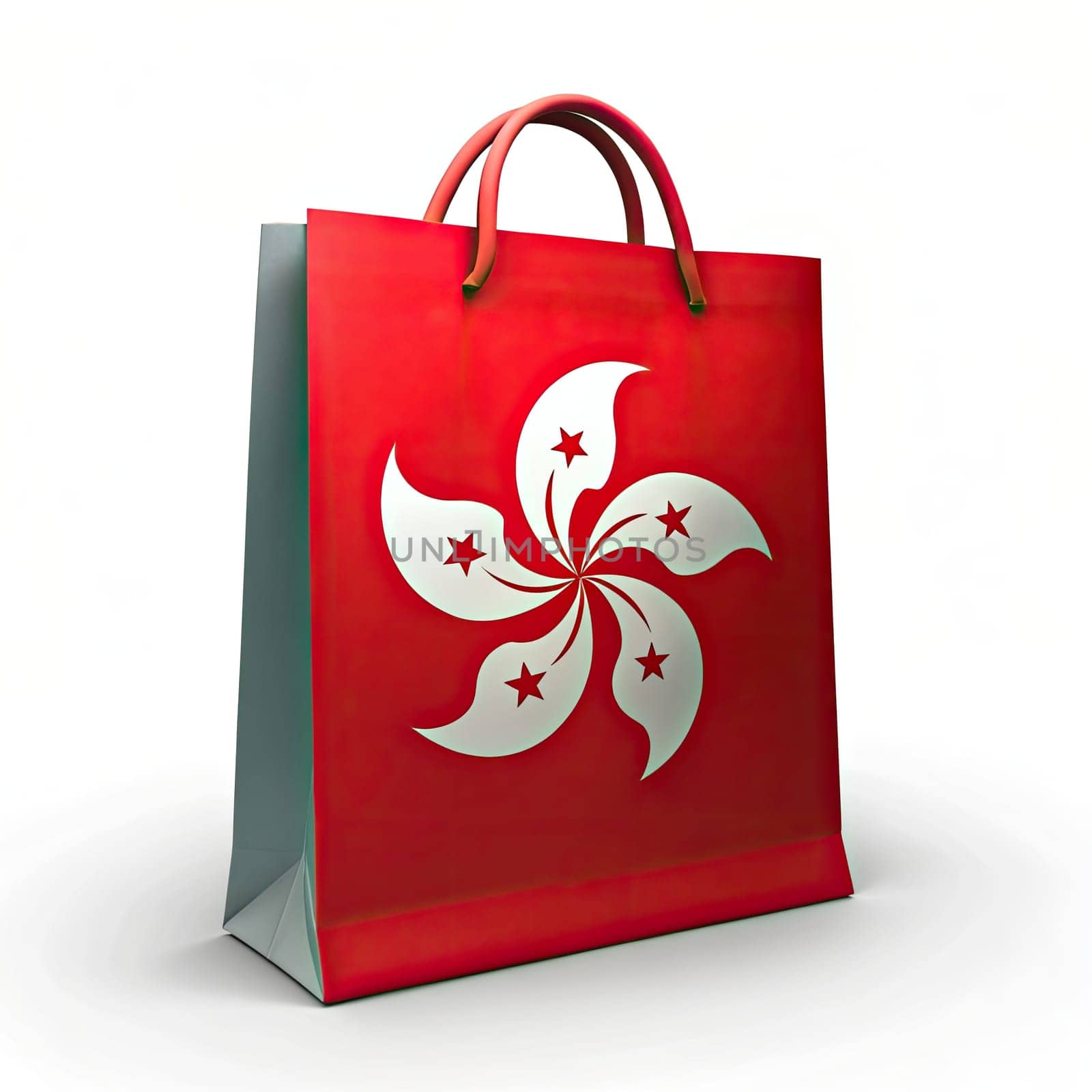 Vibrant HONG KONG Flag Shopping Bag . Vibrant HONG KONG Flag Shopping Bag - Retail Concept. HONG KONG Flag Shopping Bag - Iconic Retail Tribute - Generative AI by Andrii_Ko