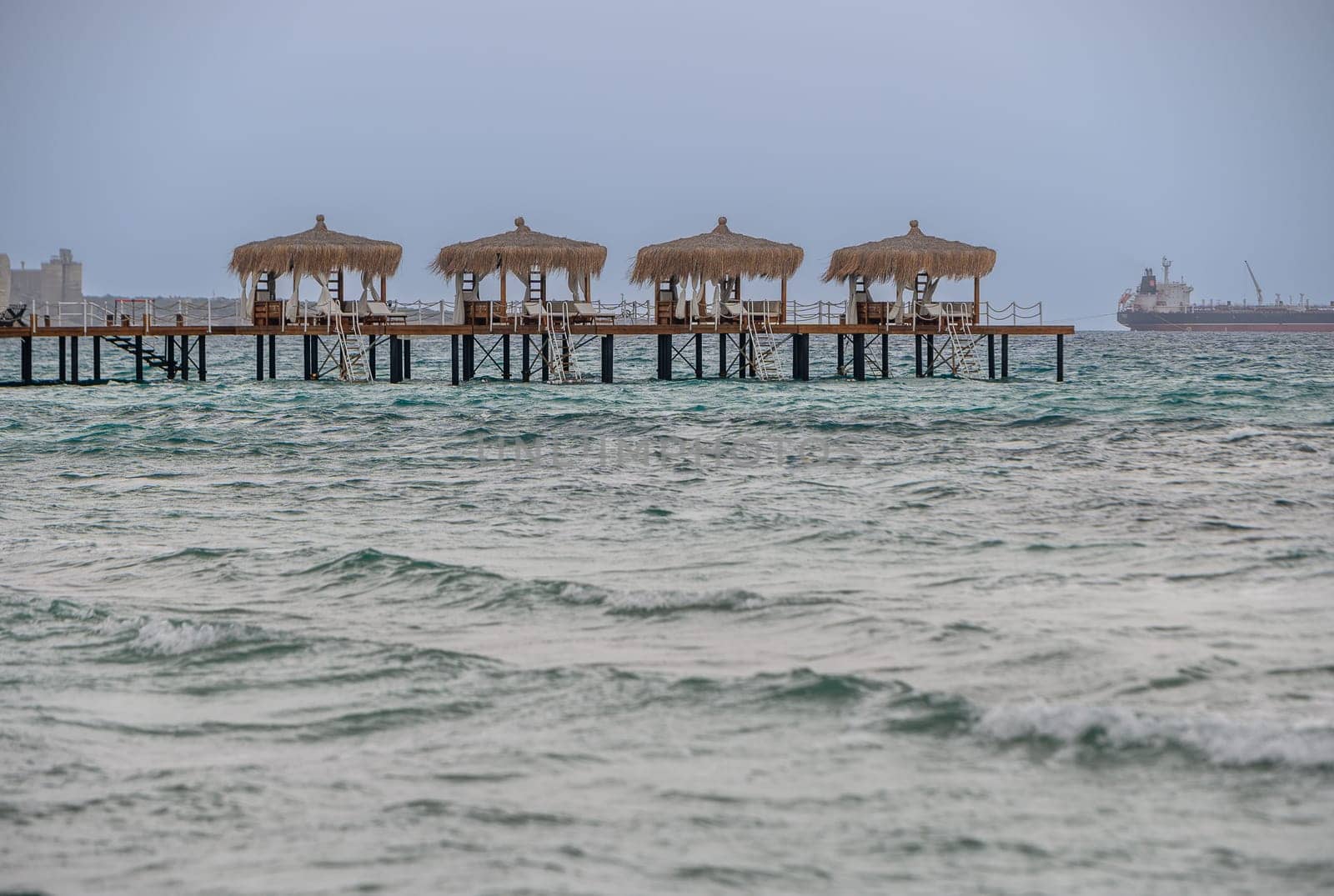 beautiful bungalows on the beach in Cyprus by Mixa74