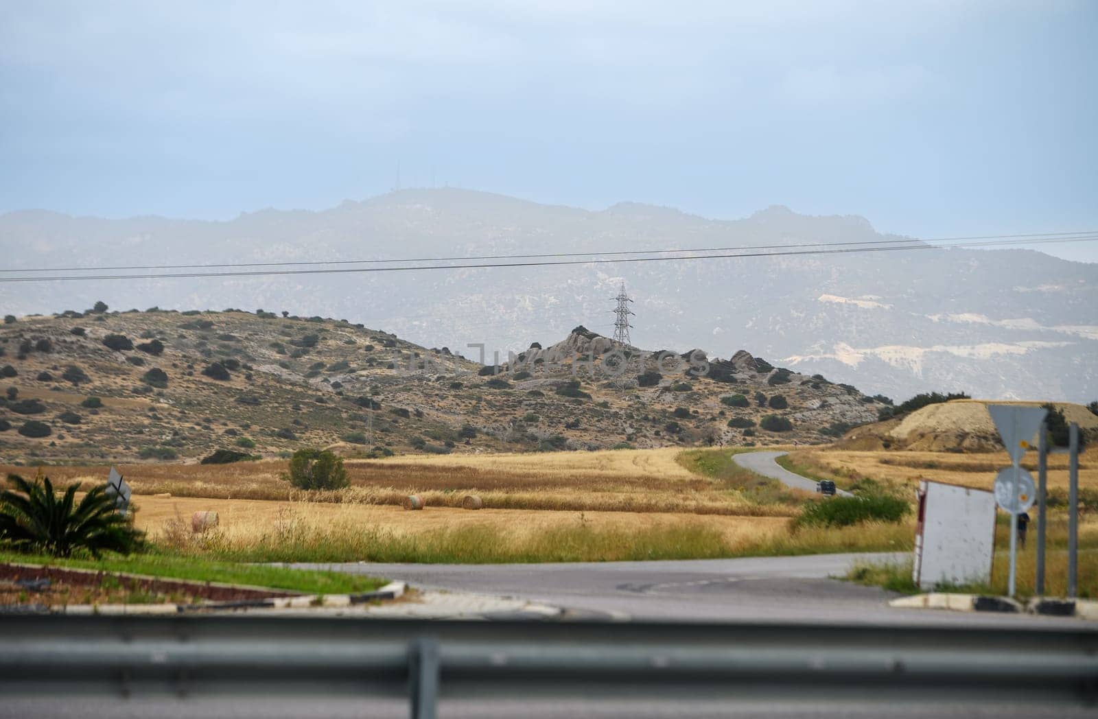 view of the mountains in Cyprus in spring 1
