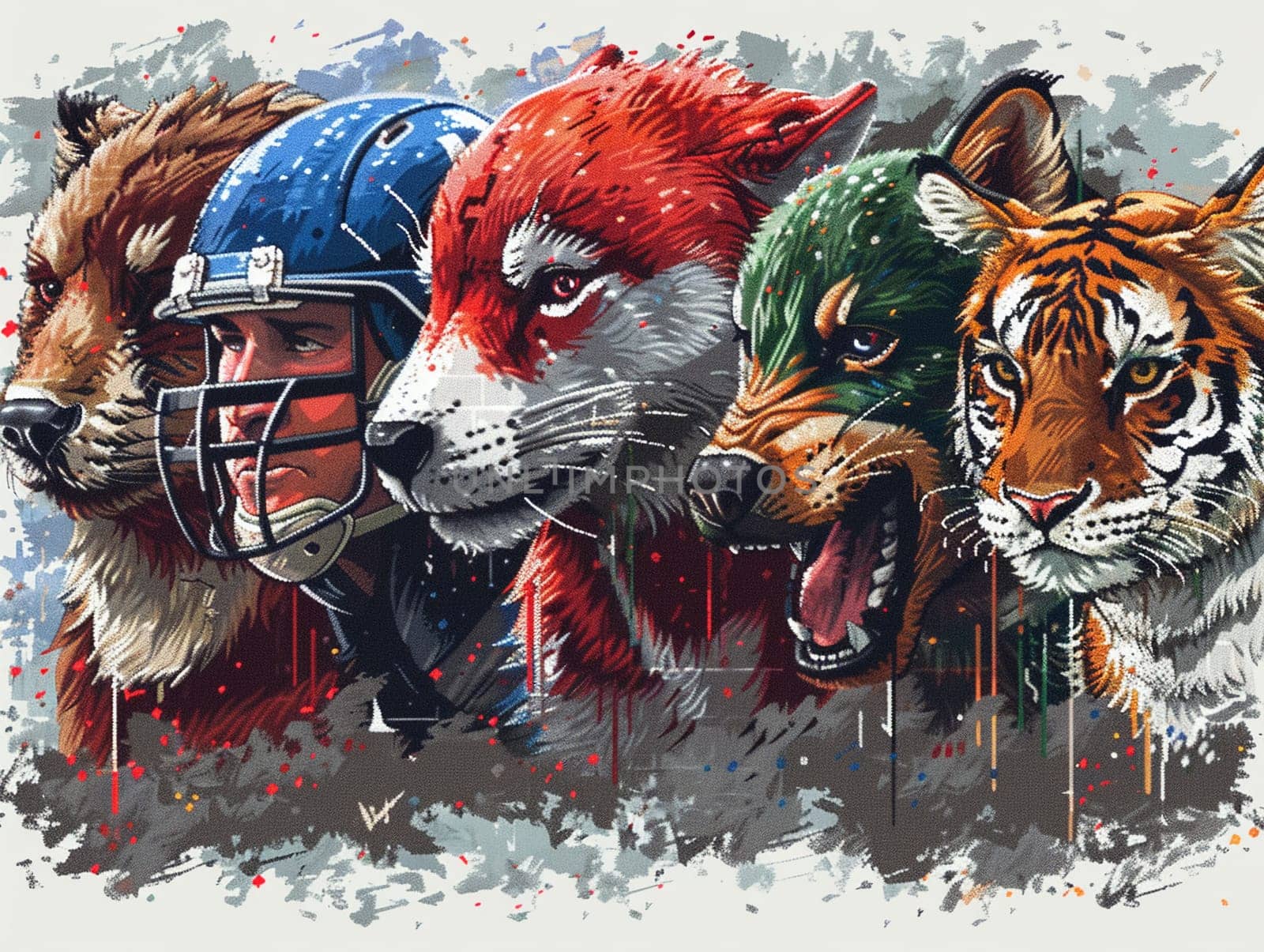 Pixel Art Sports Team Logos for a Fantasy League Mascots and emblems blur into digital fan art by Benzoix