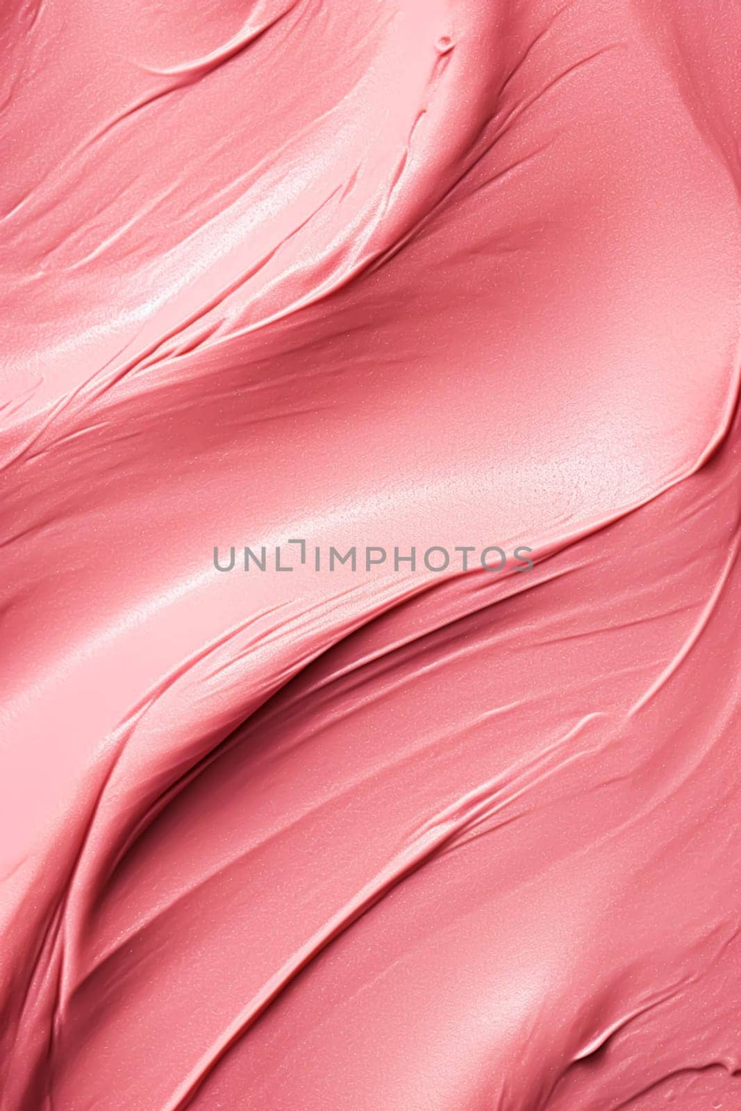 Bubblegum pink make-up, beauty product texture as abstract makeup cosmetic background, crushed cosmetics, generative ai by Anneleven
