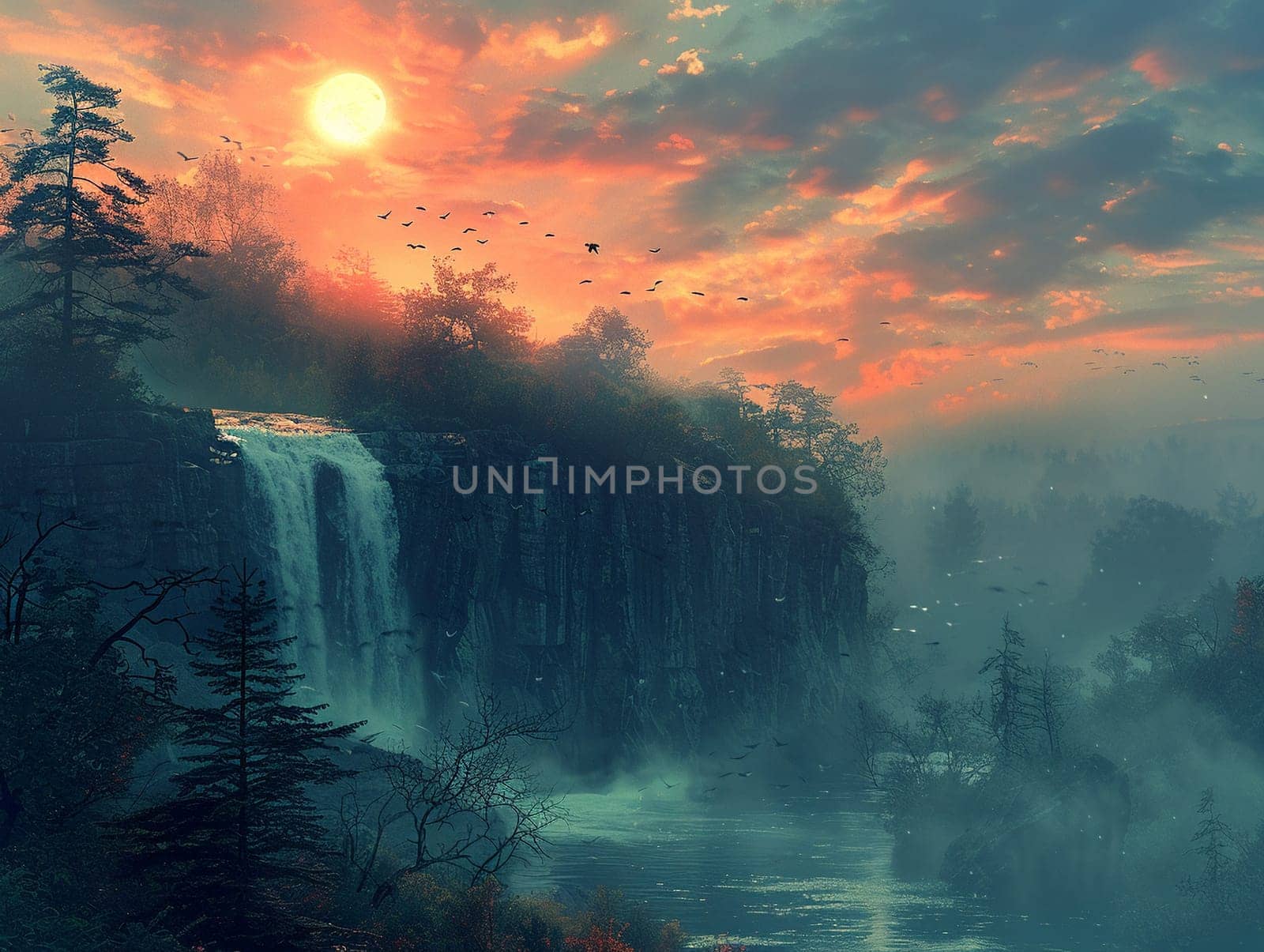 Photoshop montage of a fantasy landscape by Benzoix