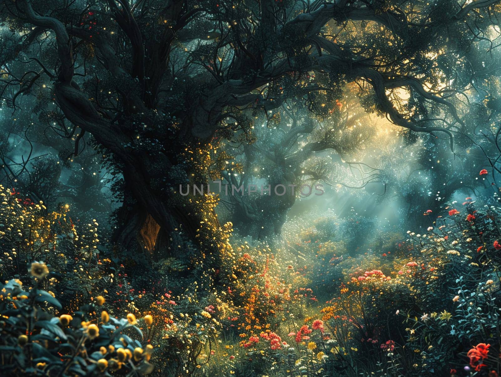 Photoshop creation of an enchanted forest by Benzoix
