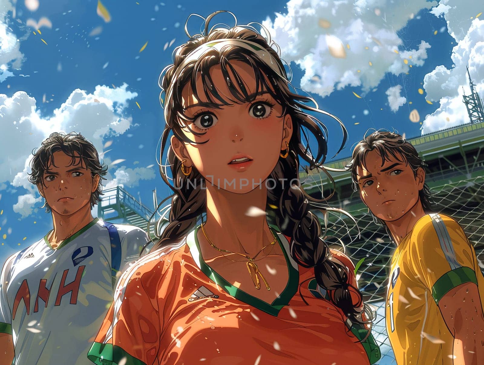 Sport-themed anime characters by Benzoix