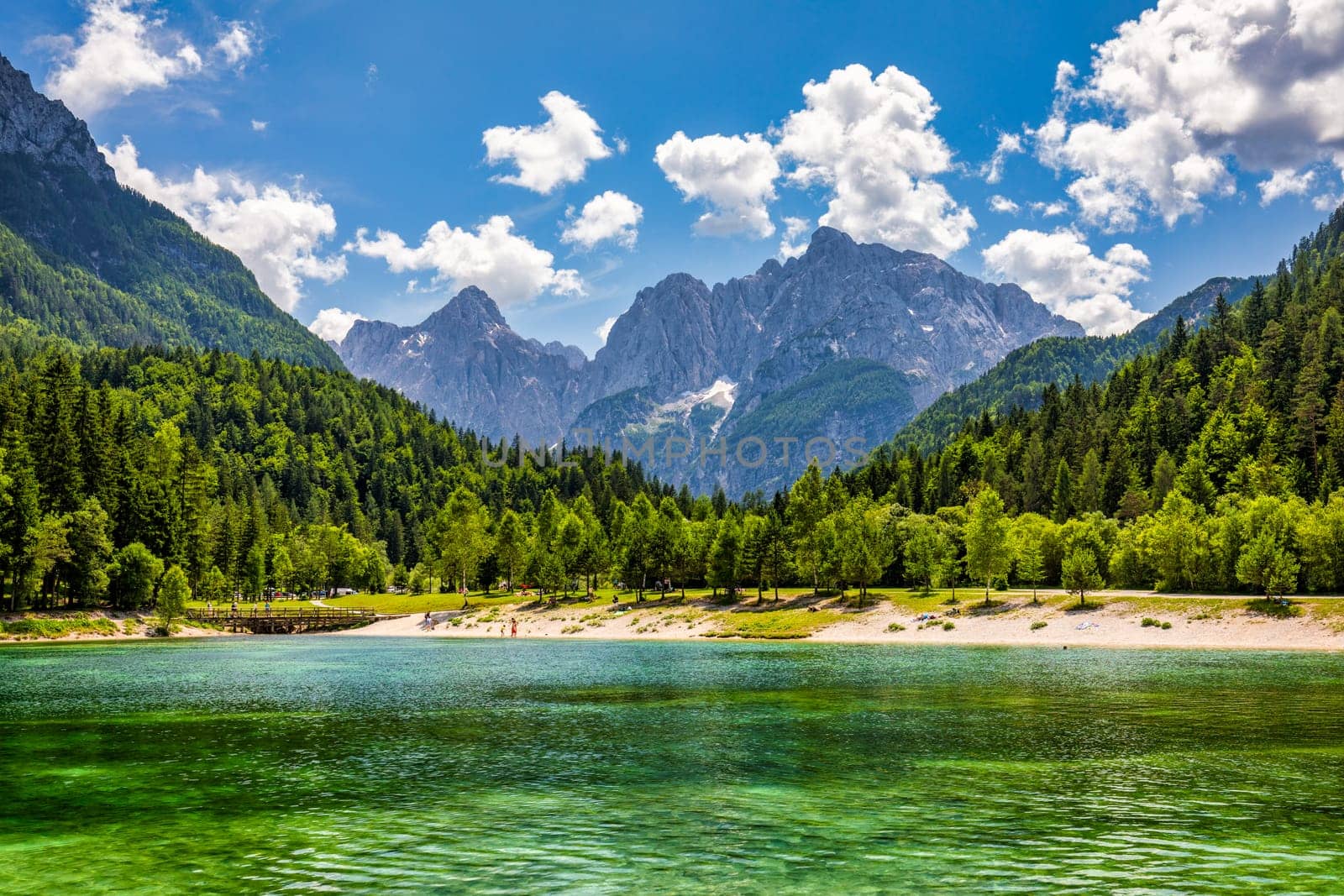 Valley in the Triglav National Park, Julian Alps, Slovenia. Julian Alps mountains, Slovenia, Europe. by DaLiu