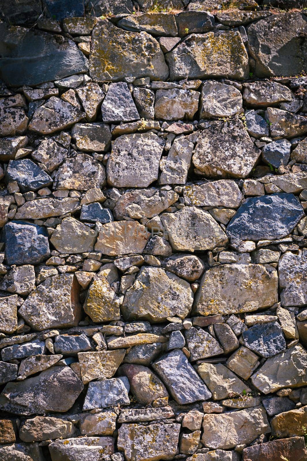Retro style design decorative irregular cracked real stone wall surface motley stone by Mixa74