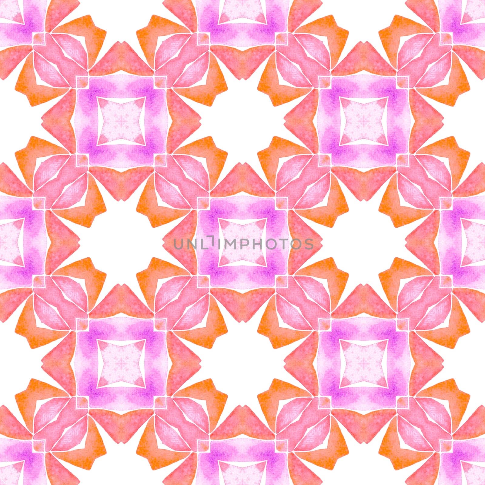 Repeating striped hand drawn border. Orange shapely boho chic summer design. Textile ready amazing print, swimwear fabric, wallpaper, wrapping. Striped hand drawn design.