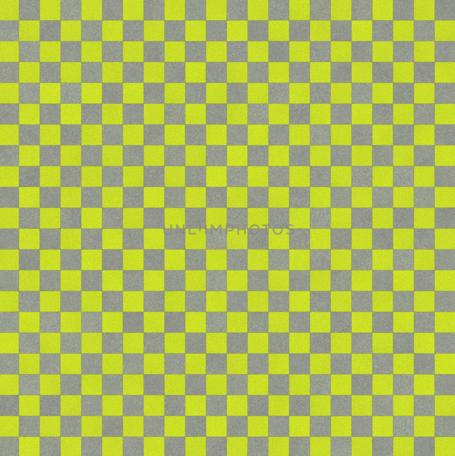 Gray-yellow background of a checkerboard pattern for a close-up design element