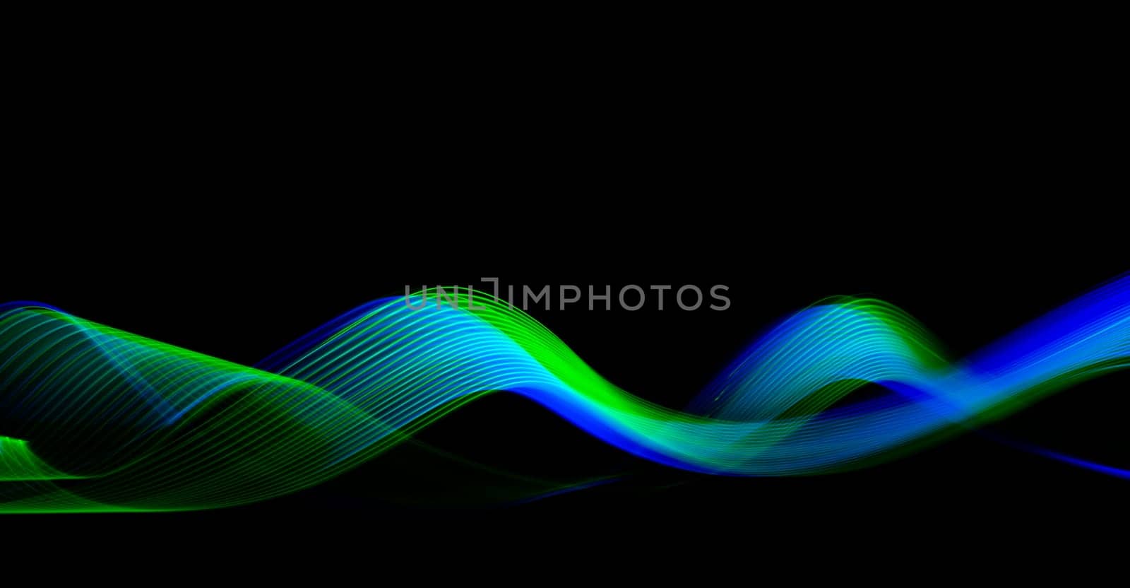 Technology futuristic abstract background neon light stripes on black. High quality photo