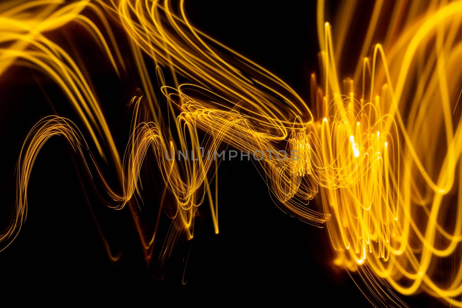 Futuristic light wave of energy with elegant glowing lines. Abstract technology background. High quality photo