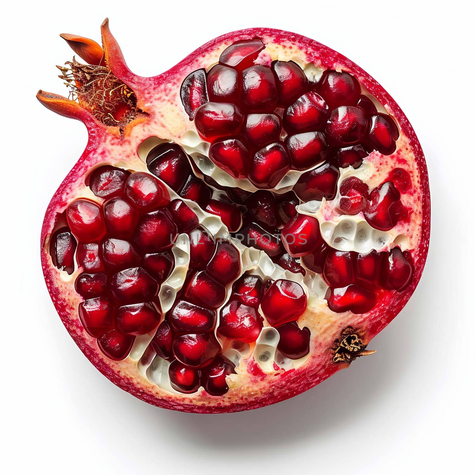 woven pomegranate isolated on white background, Generative AI, by mila1784