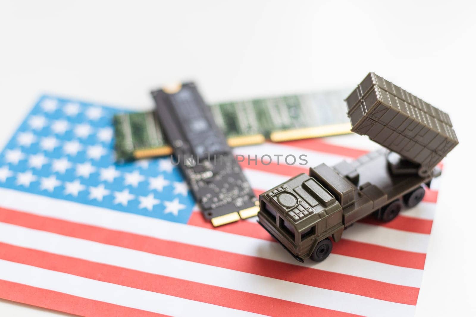 Concept: a new war is going on in the field of computer technology. High quality photo