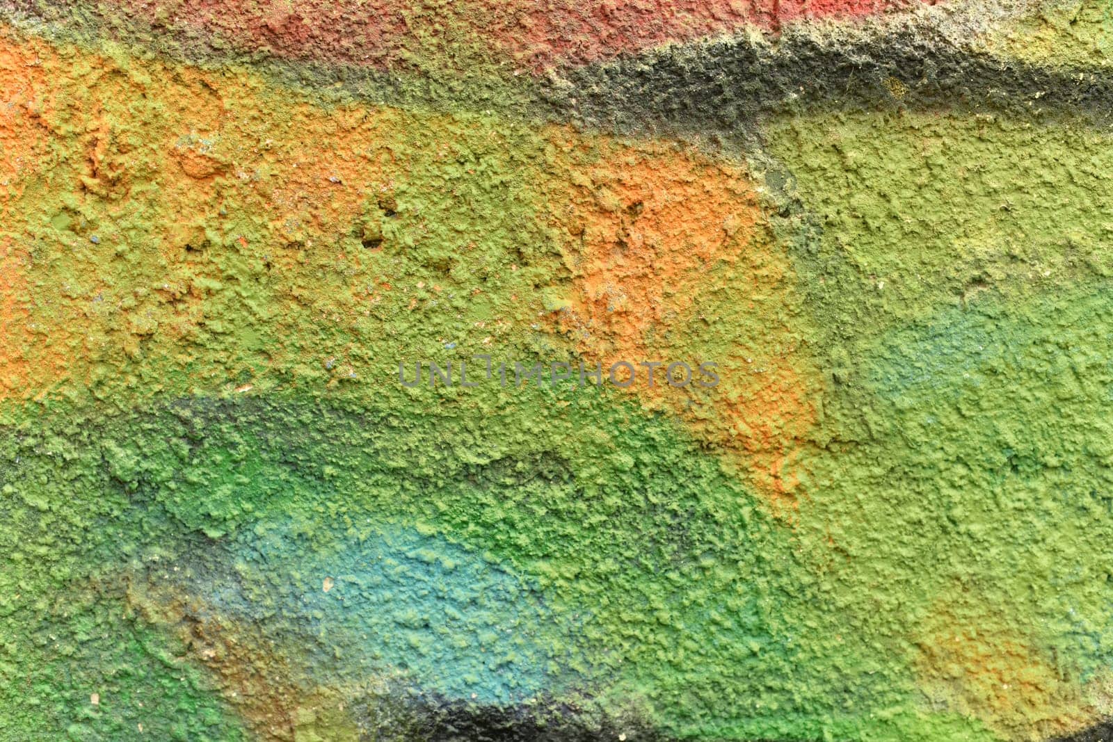 Colored wall texture multicolor paint graffiti background by Godi
