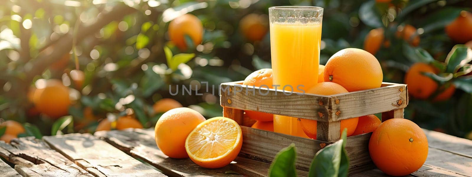 fresh orange juice in a glass, drink Generative AI,