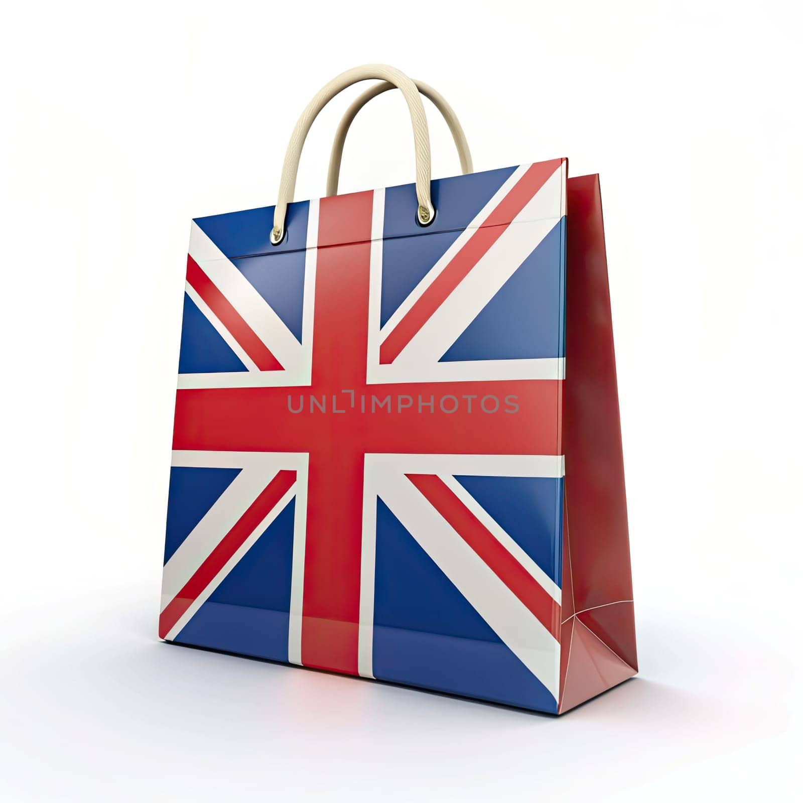 Elevate your style with our United Kingdom flag shopping bag on a pristine white background. Embrace the essence of British pride as you flaunt the iconic Union Jack design wherever you go. Crafted with durability and style in mind, this bag is perfect for everyday use or as a fashionable accessory. Show off your patriotism and stand out from the crowd with this must-have fashion item. Whether you're running errands or enjoying a day out, let this bag be a symbol of your love for the UK. UK Flag Shopping Bag: Pride on White - Experience the essence of British pride with our UK flag shopping bag. Embrace the national symbol and show off your patriotism with this fashion accessory. The iconic Union Jack design stands out against a crisp white background, embodying the rich heritage and culture of the UK. Perfect for retail therapy, indulge in consumerism while celebrating your British identity. Elevate your lifestyle with this minimalistic yet impactful design, making it a must-have fashion item and a proud British pride accessory. Bring home a piece of British heritage with our stylish souvenir.
