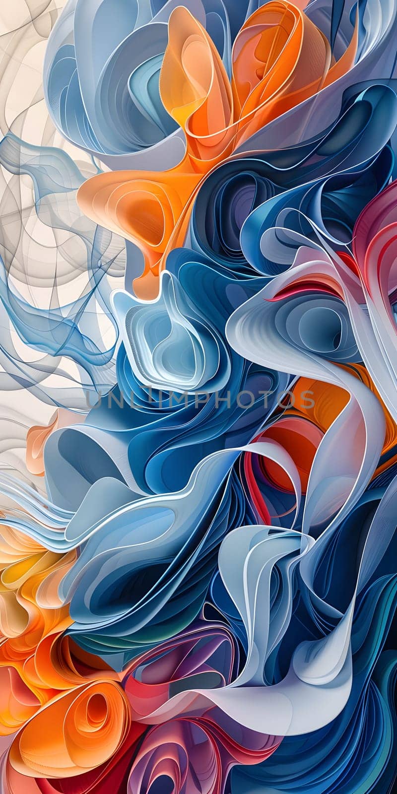 A close up of a vibrant painting capturing the intricate details and fluid gestures of a flower, with a burst of electric blue in the background resembling a geological phenomenon