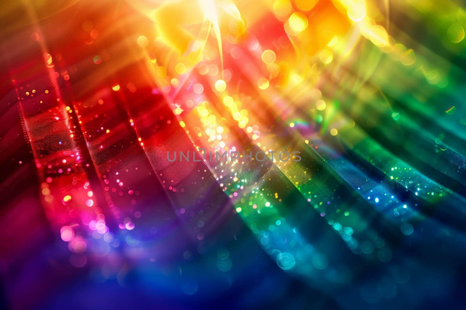 LGBT Pride rainbow colorful background , celebrating LGBTQ festival . AI generative by matamnad