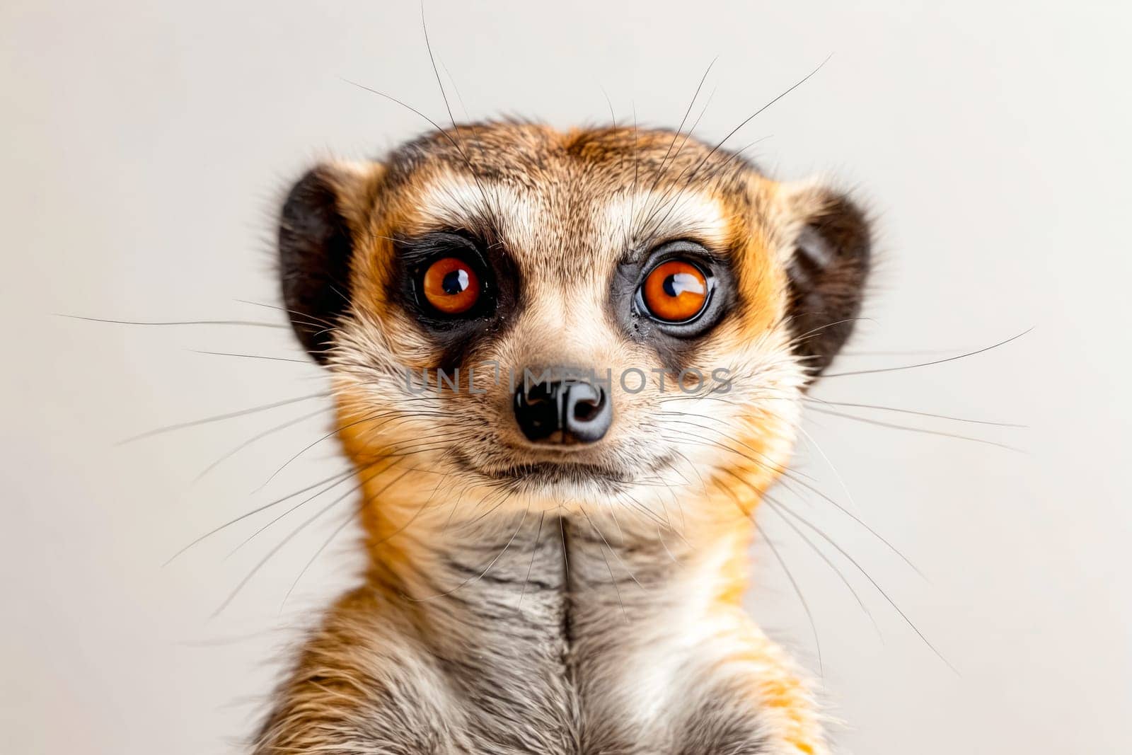 Meerkat looking at the camera. Generative AI.